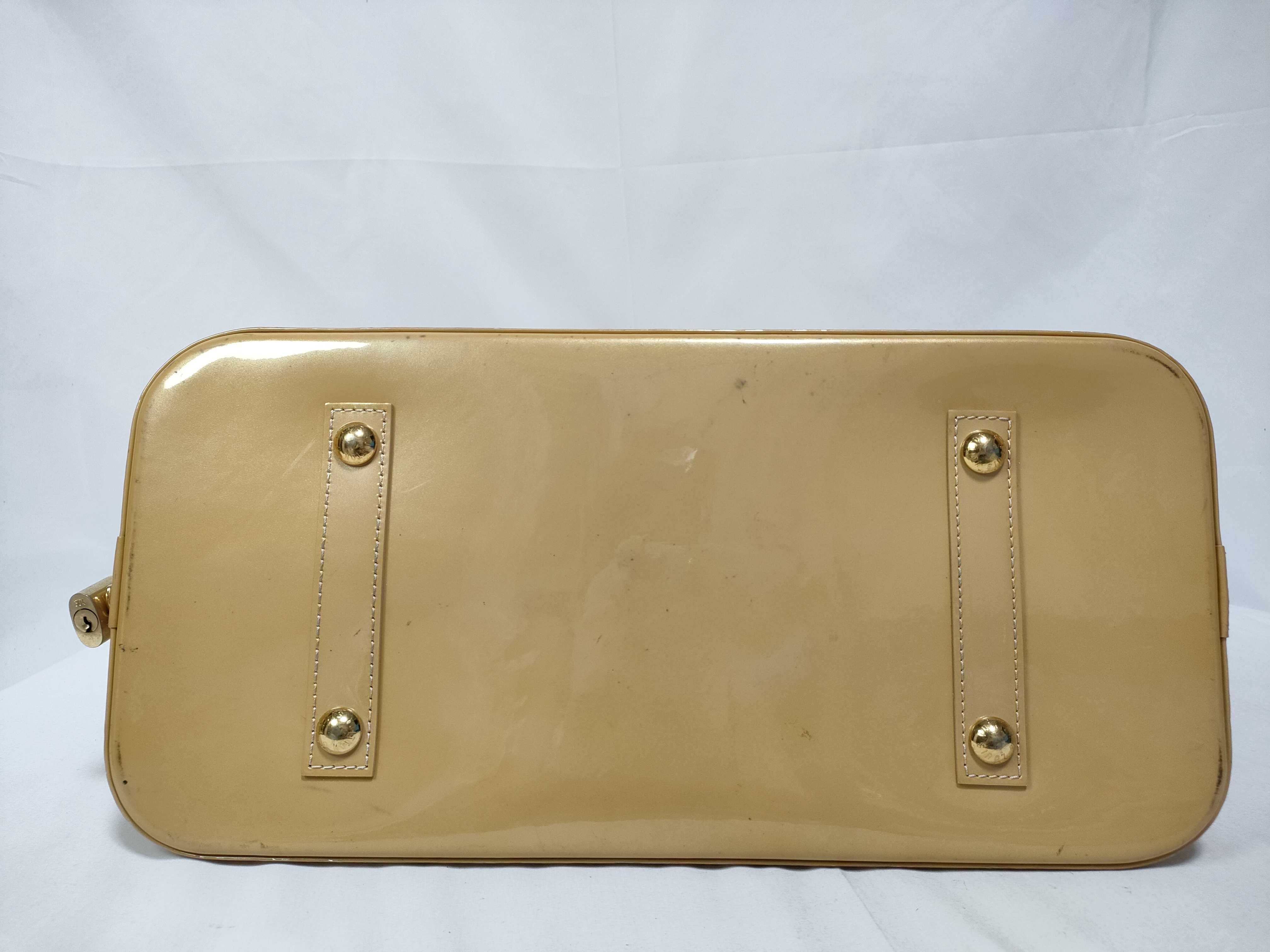 Vernis Alma GM Vernis Yellow Handbag — view 3