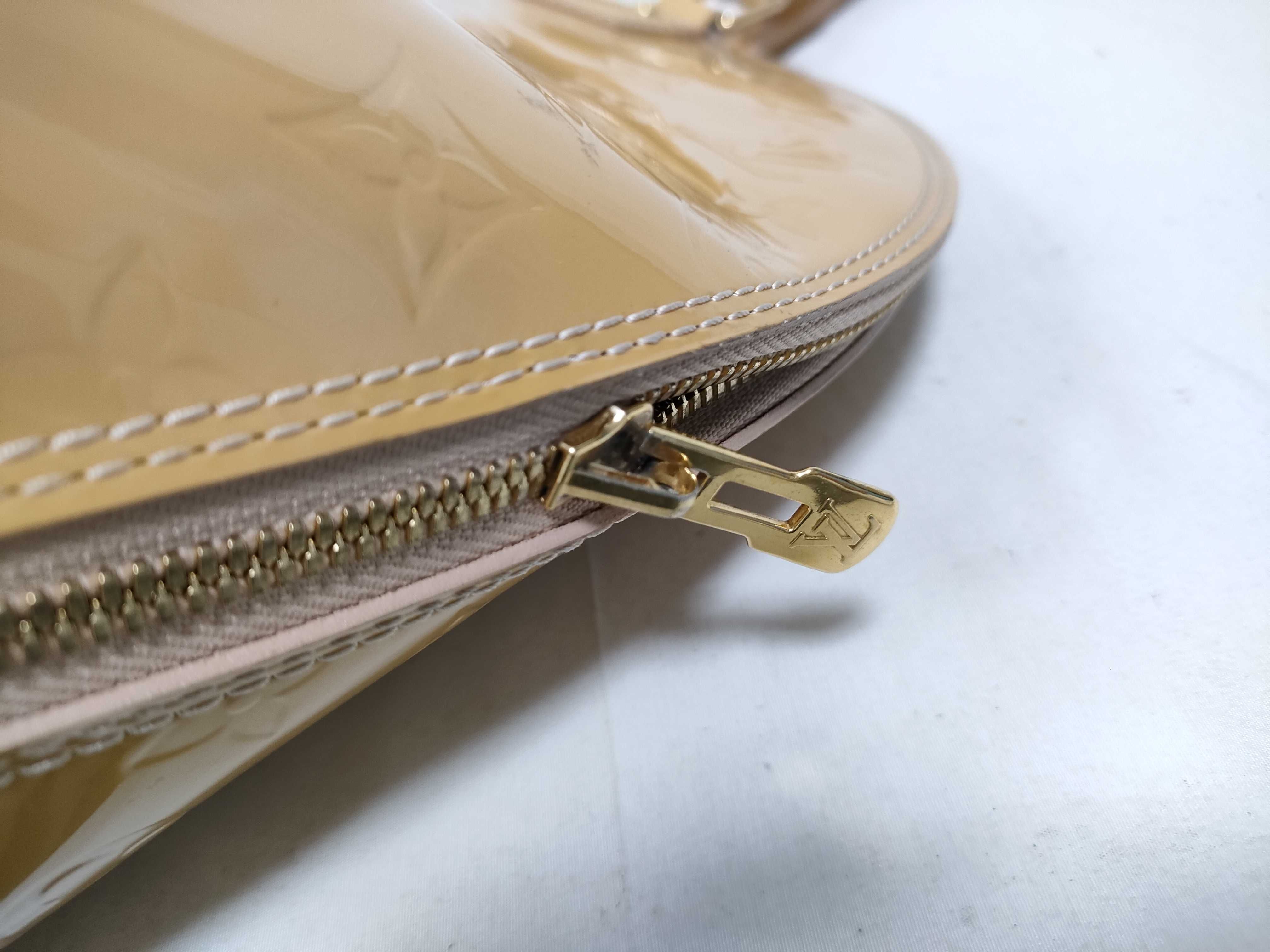 Vernis Alma GM Vernis Yellow Handbag — view 8