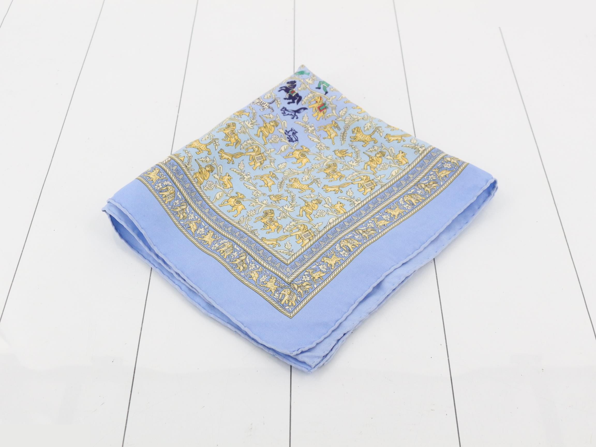 Indian hunting silk scarf — view 2