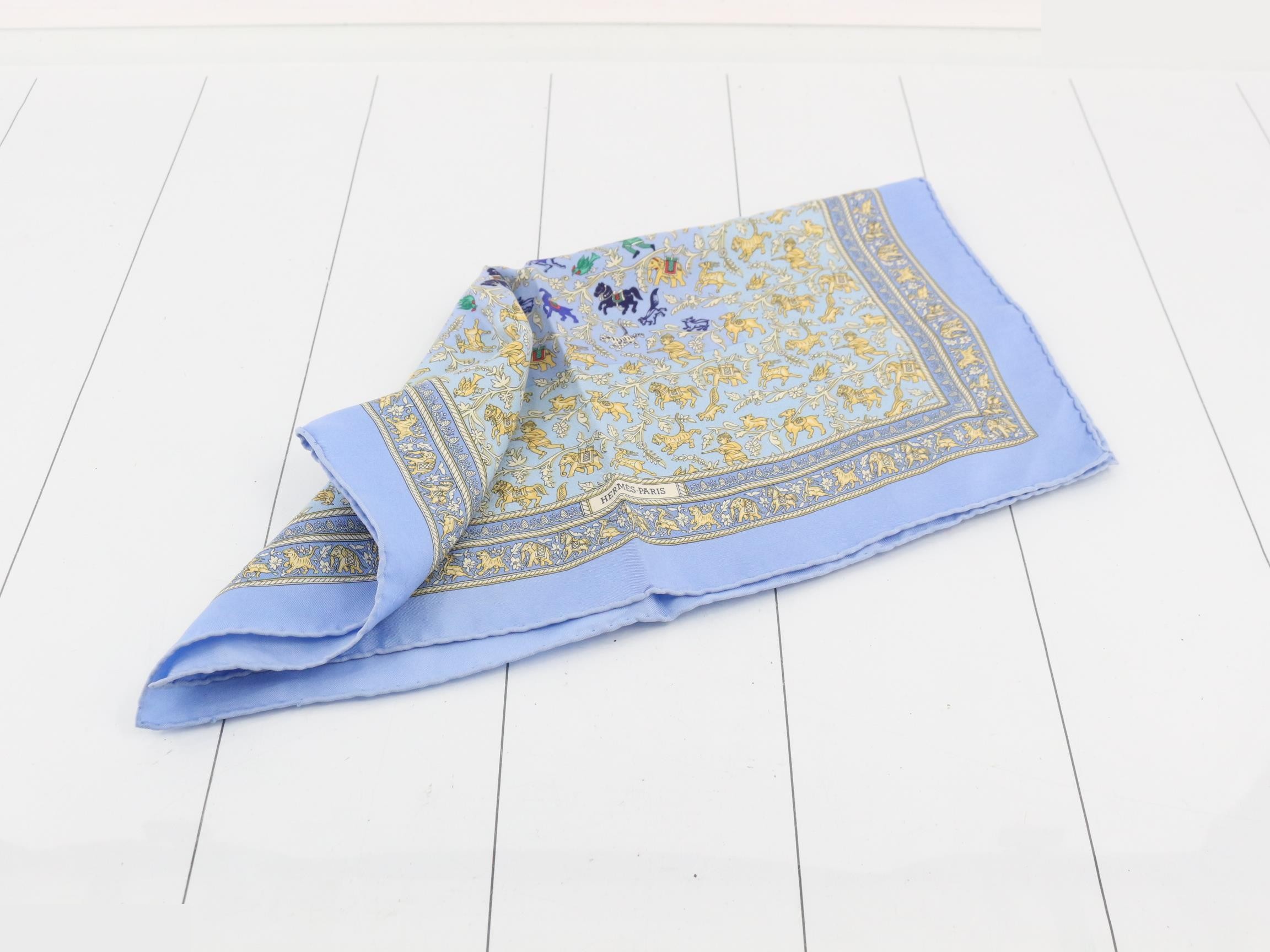 Indian hunting silk scarf — view 3