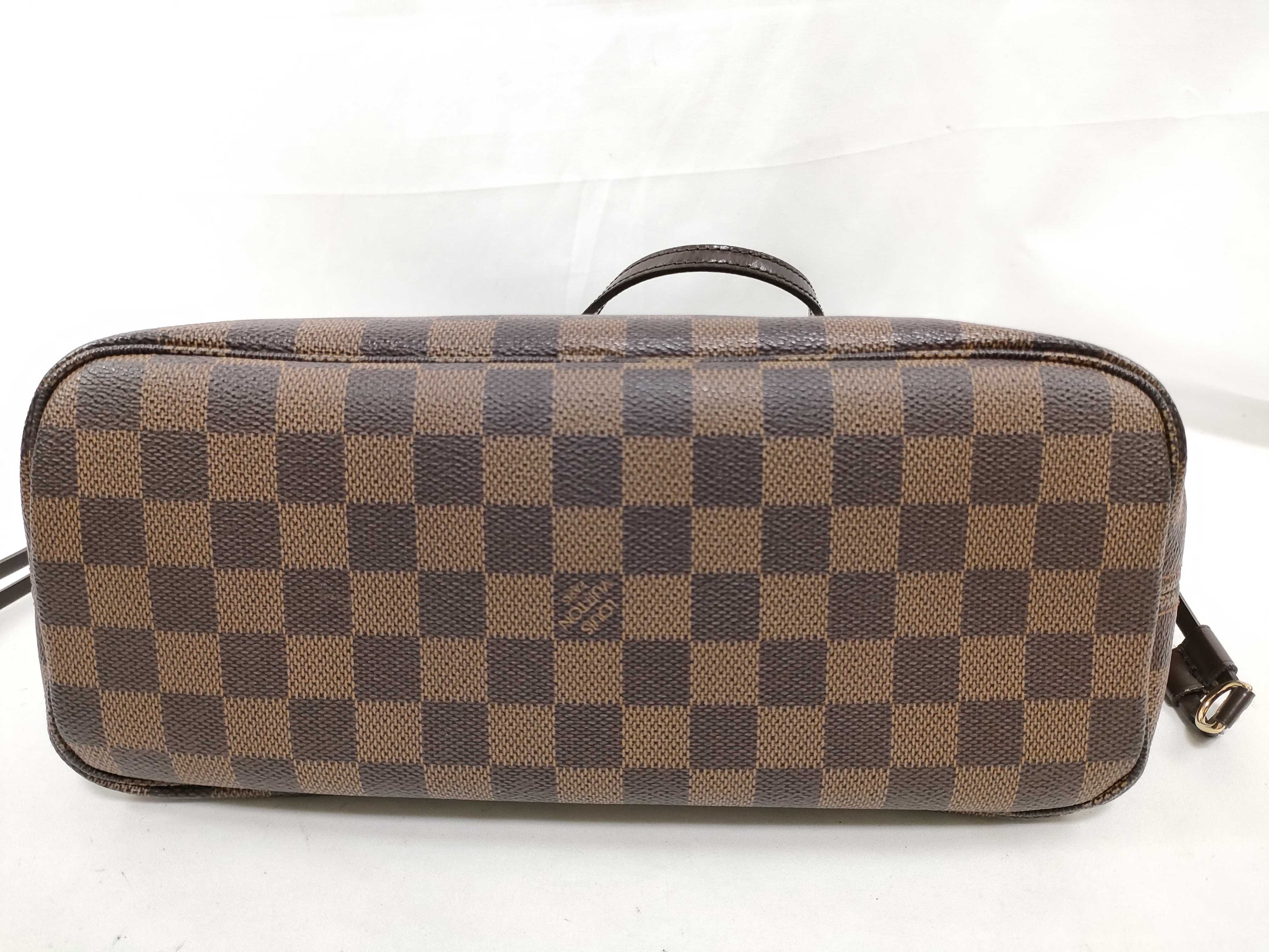 Damier Leather Neverfull PM Shoulder Tote Bag — view 6