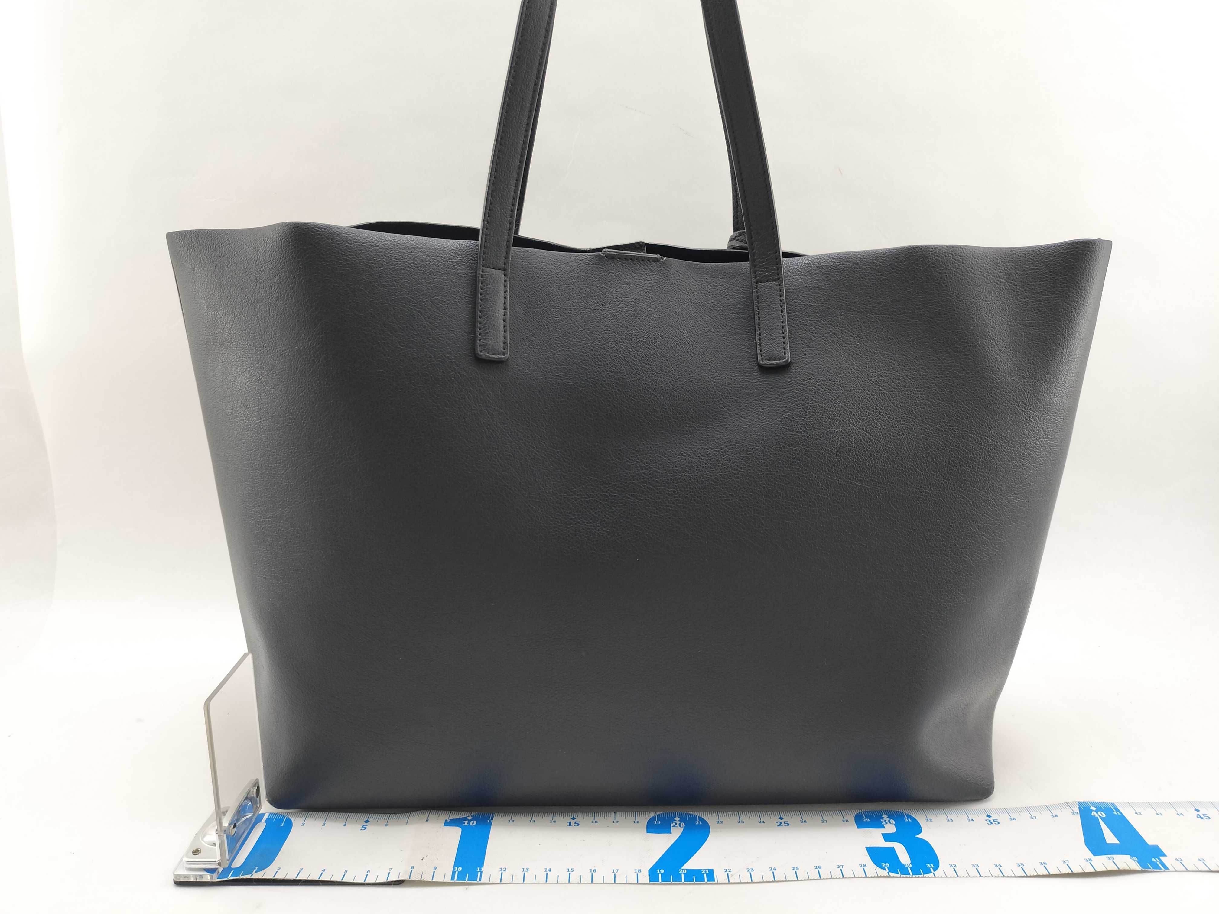 Sac Shopping Tote Bag, Black Leather, 394195 Tote Bag — view 2