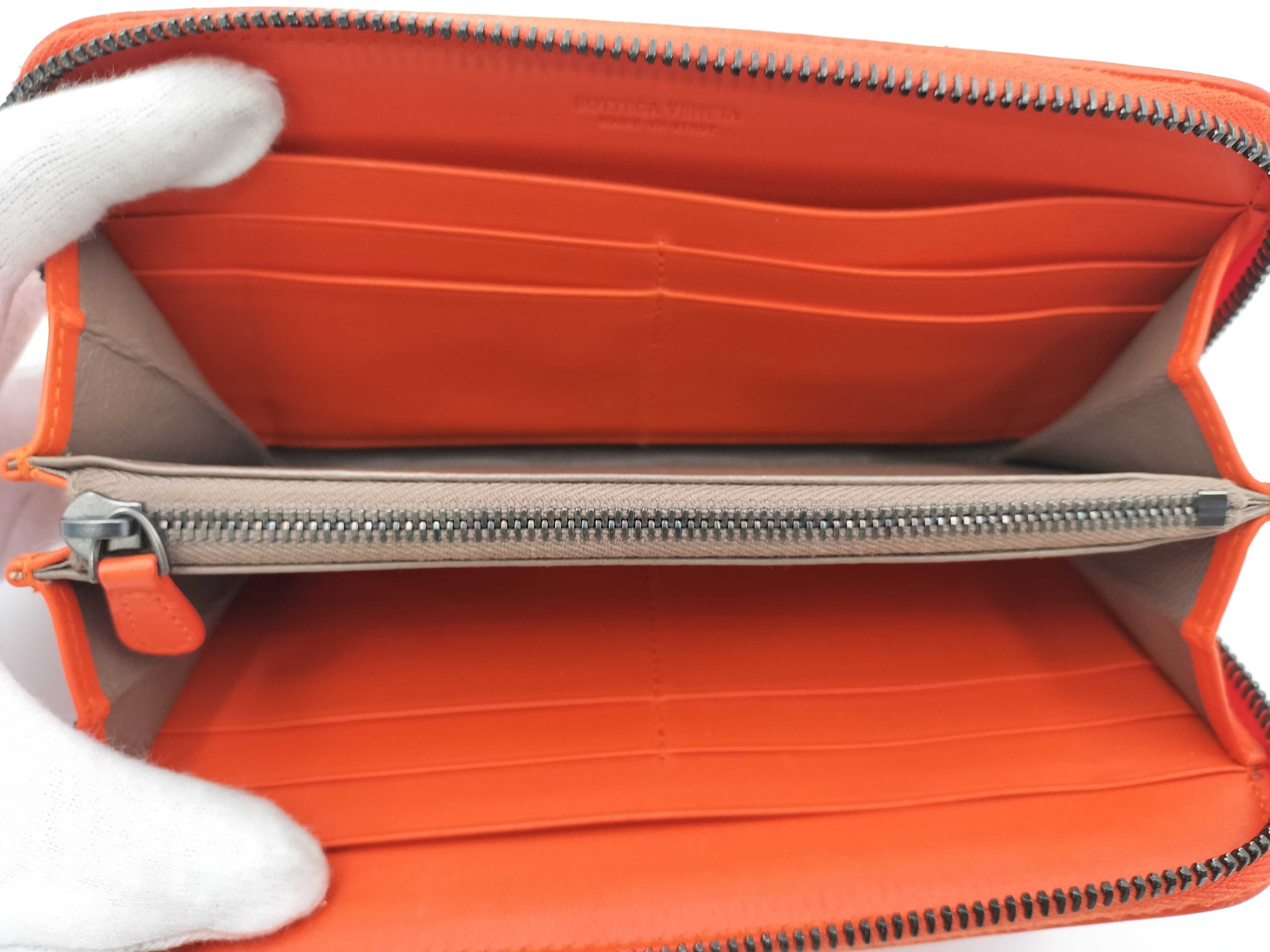 Intrecciato Round Zipper Long Wallet — view 7