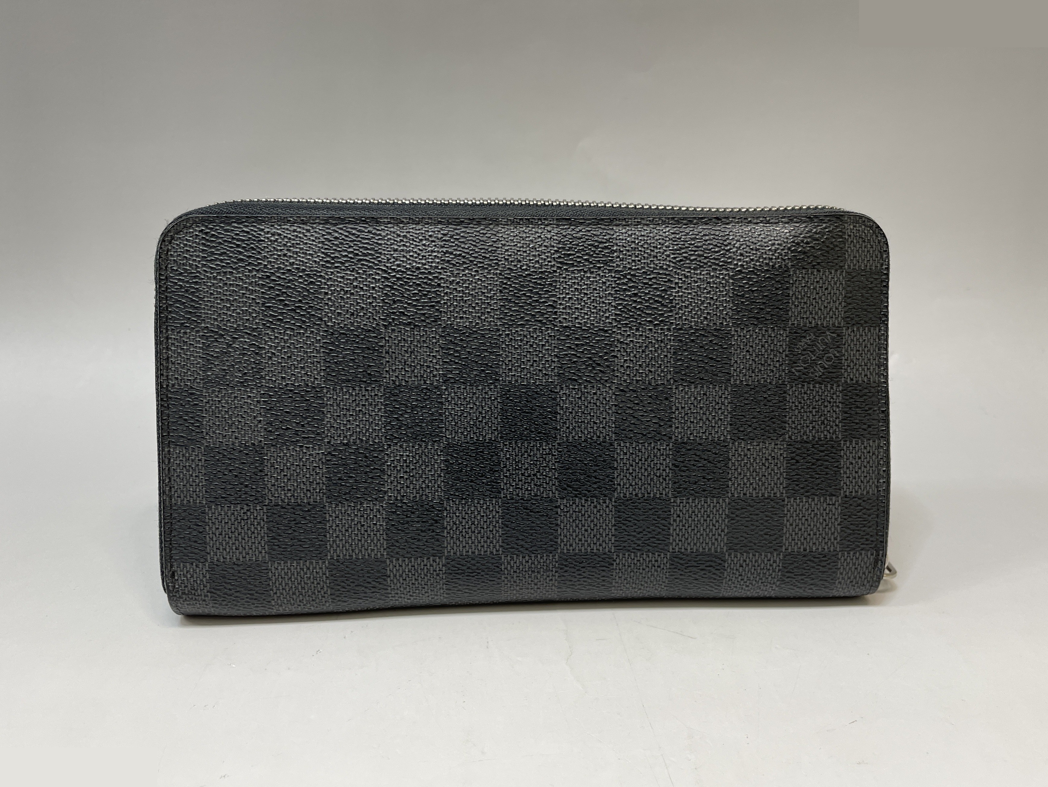 Damier Graphite Zippy Organizer Long Wallet, Black — view 2