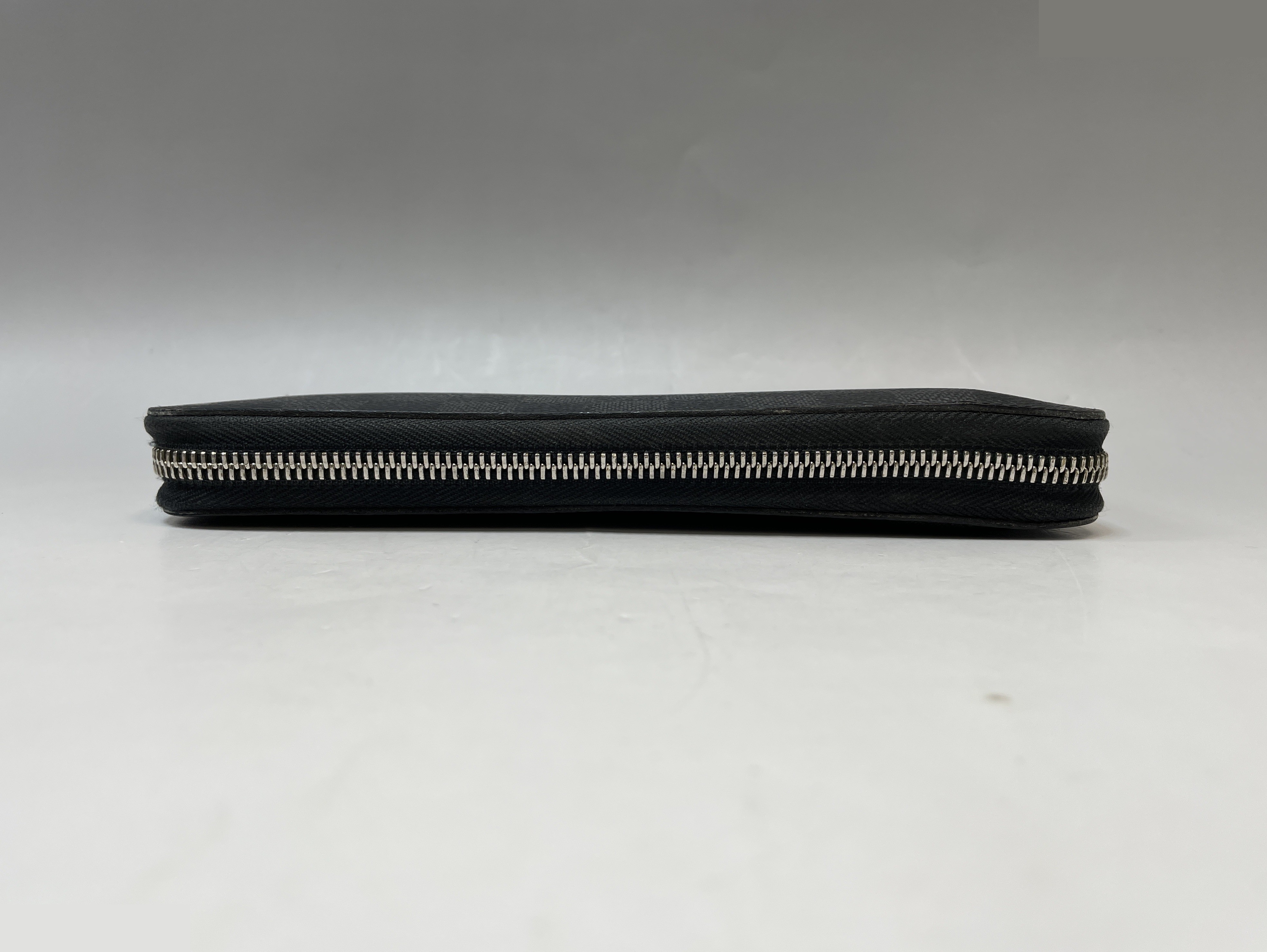 Damier Graphite Zippy Organizer Long Wallet, Black — view 6