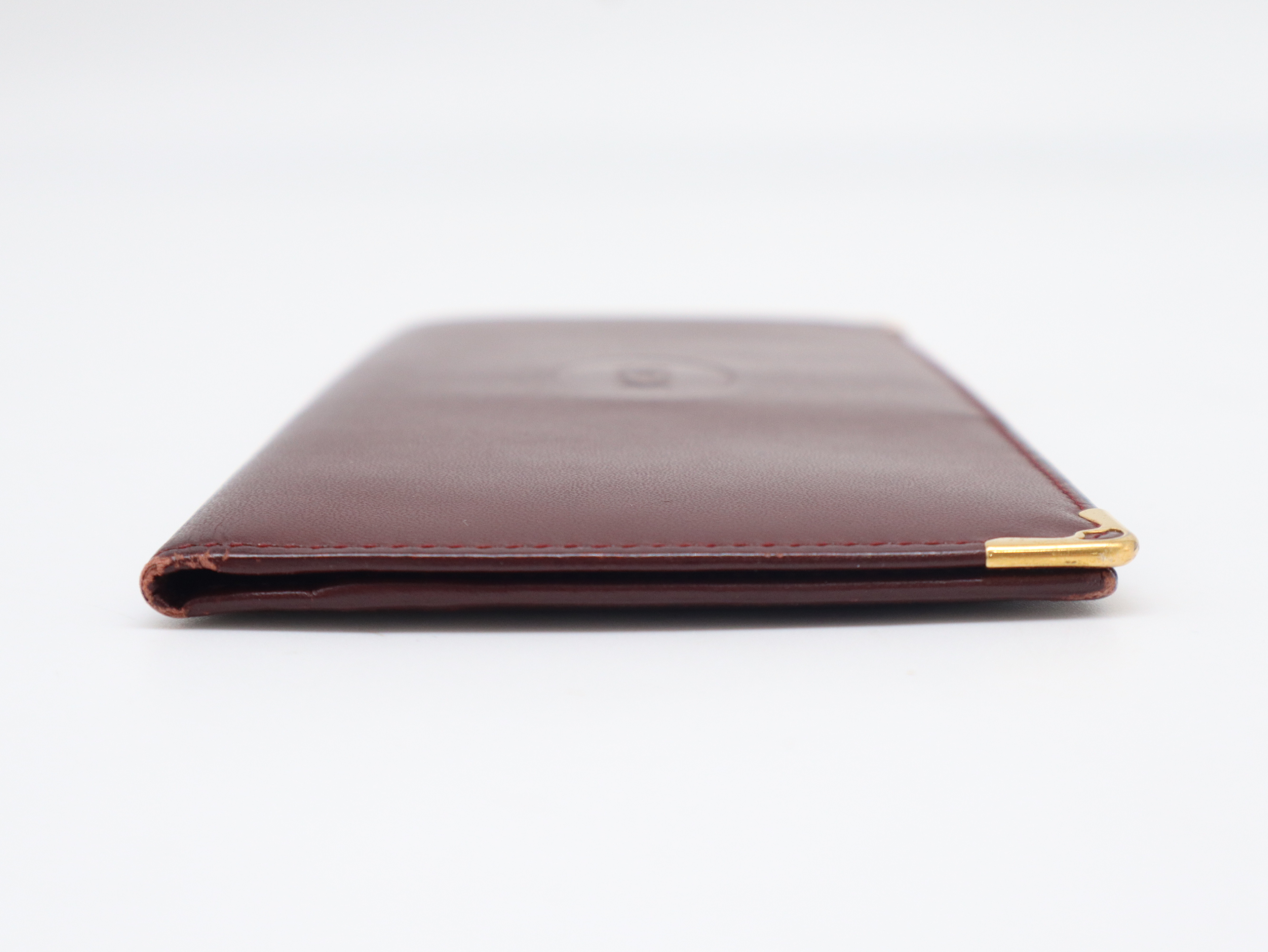 Must Line Bi-fold Wallet, Leather, Bordeaux, Billfold — view 3