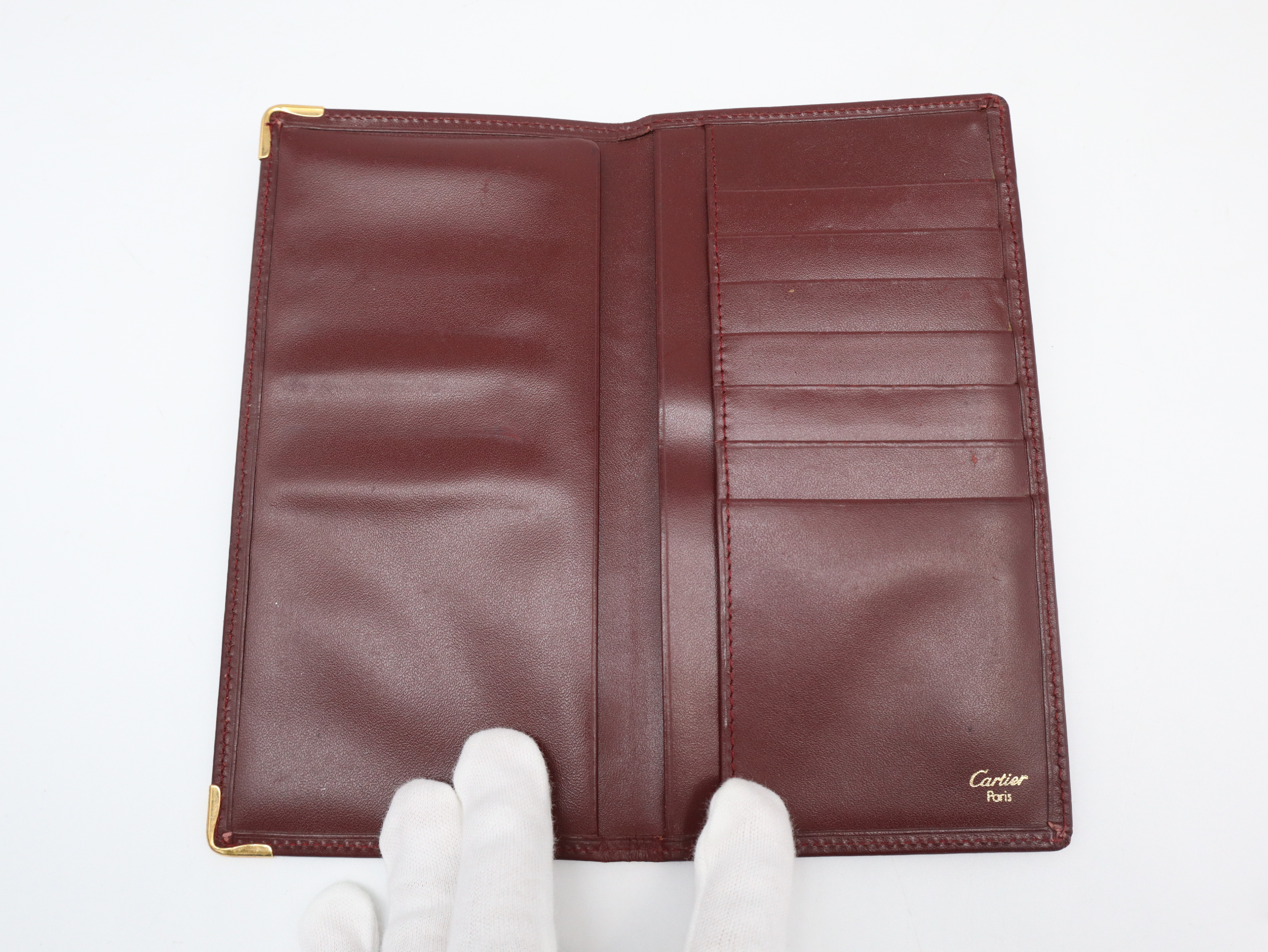 Must Line Bi-fold Wallet, Leather, Bordeaux, Billfold — view 6