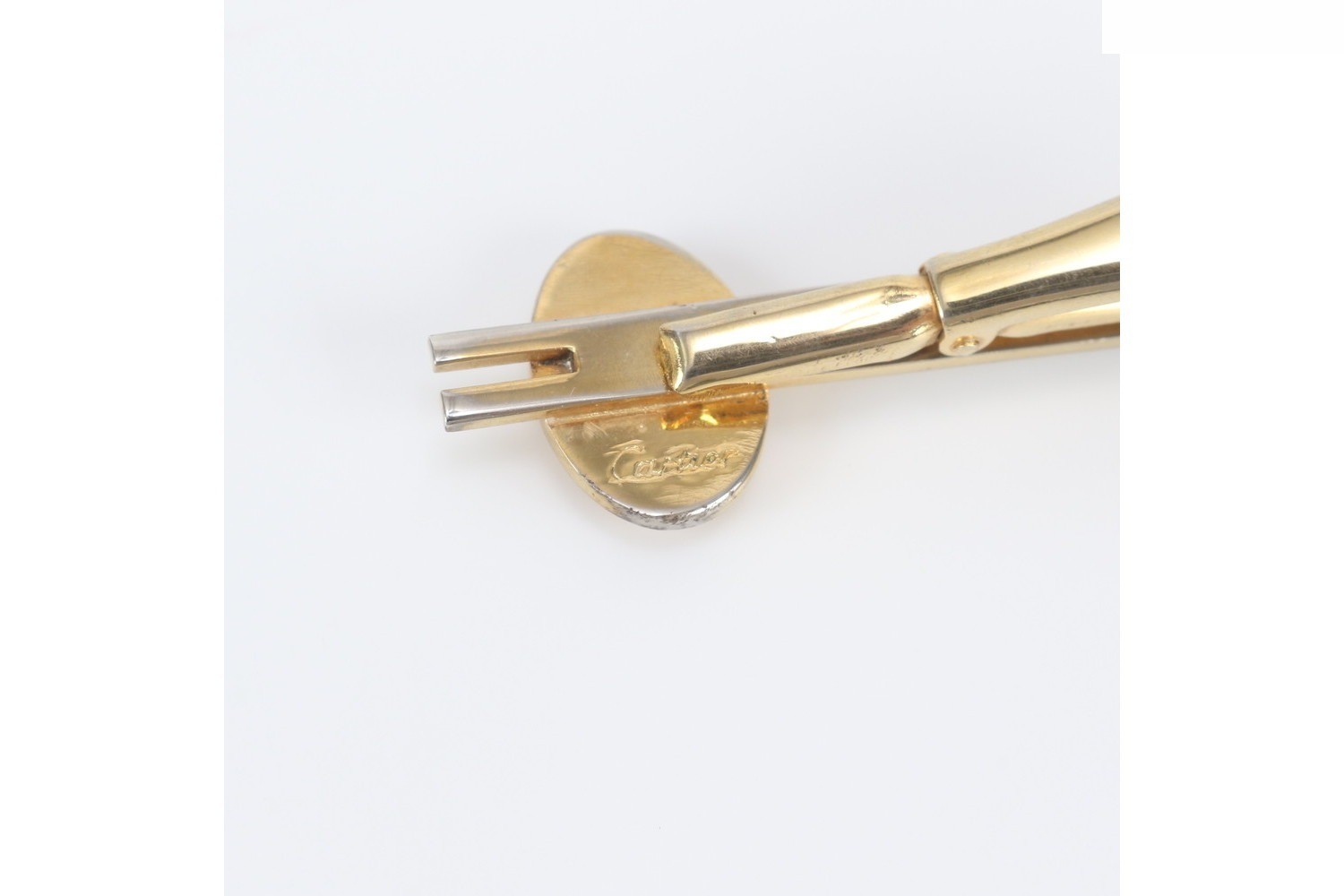 2C Double C Tie Pin Gold Accessory — view 5