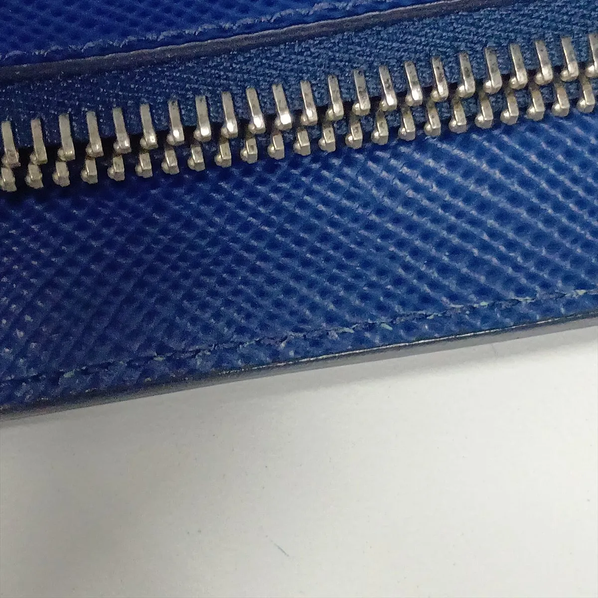 Saffiano Leather Shoulder Bag, Blue — view 15
