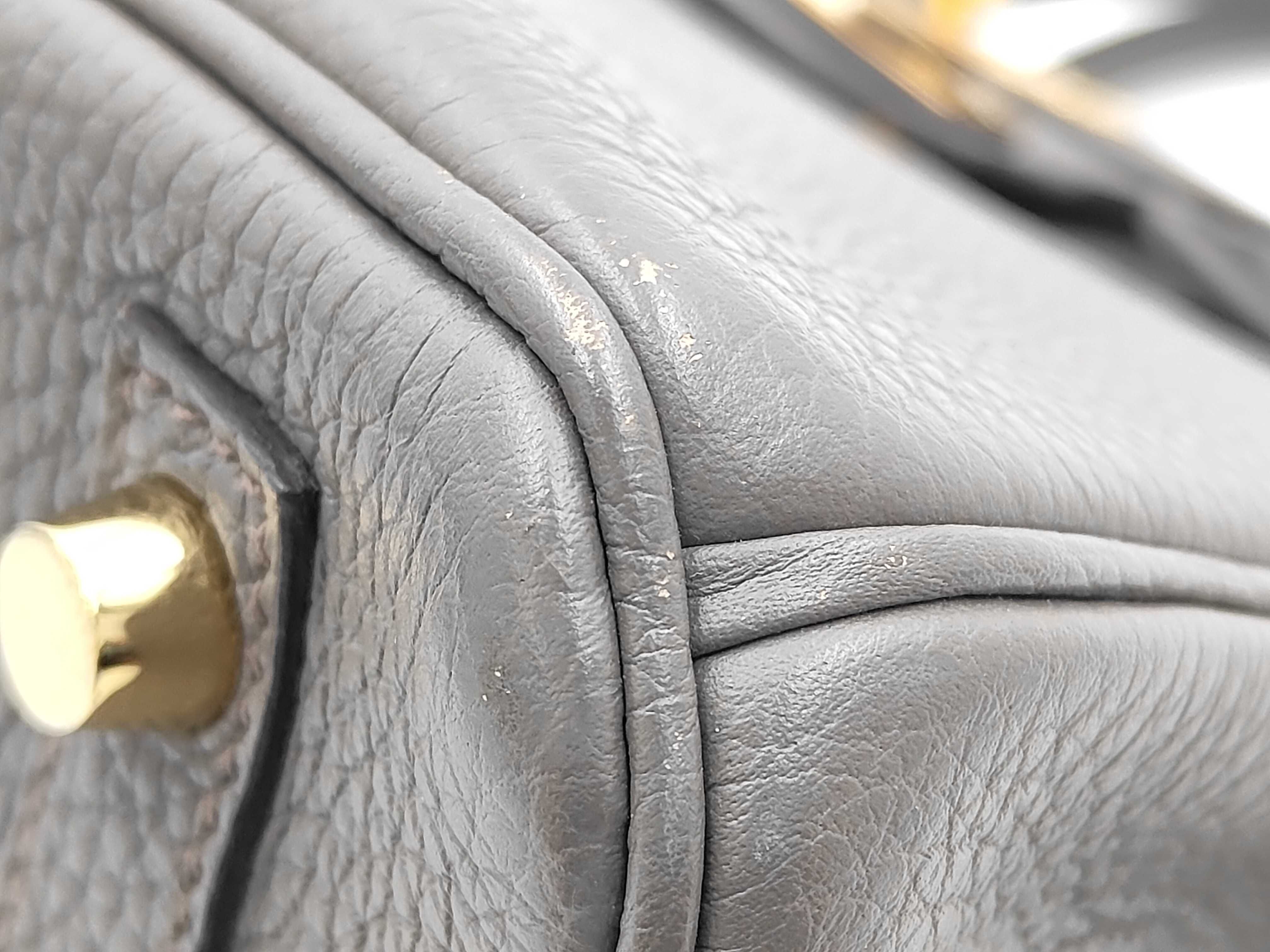 Birkin 25 Taurillon leather/Etoupe leather/Gold hardware [Stamped: Z] Handbag — view 4