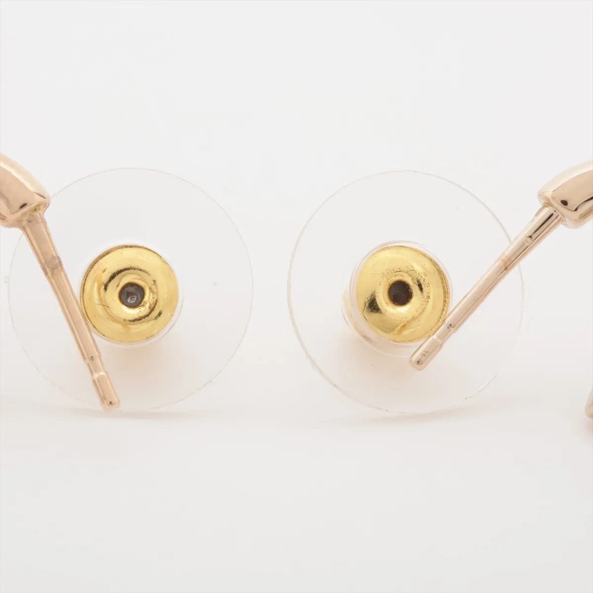 Coco Mark L23B Earrings (Pair) GP x Rhinestone x Faux Pearl Gold — view 4