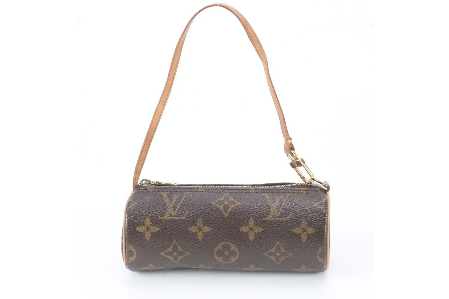 Monogram Papillon pouch only, leather handbag