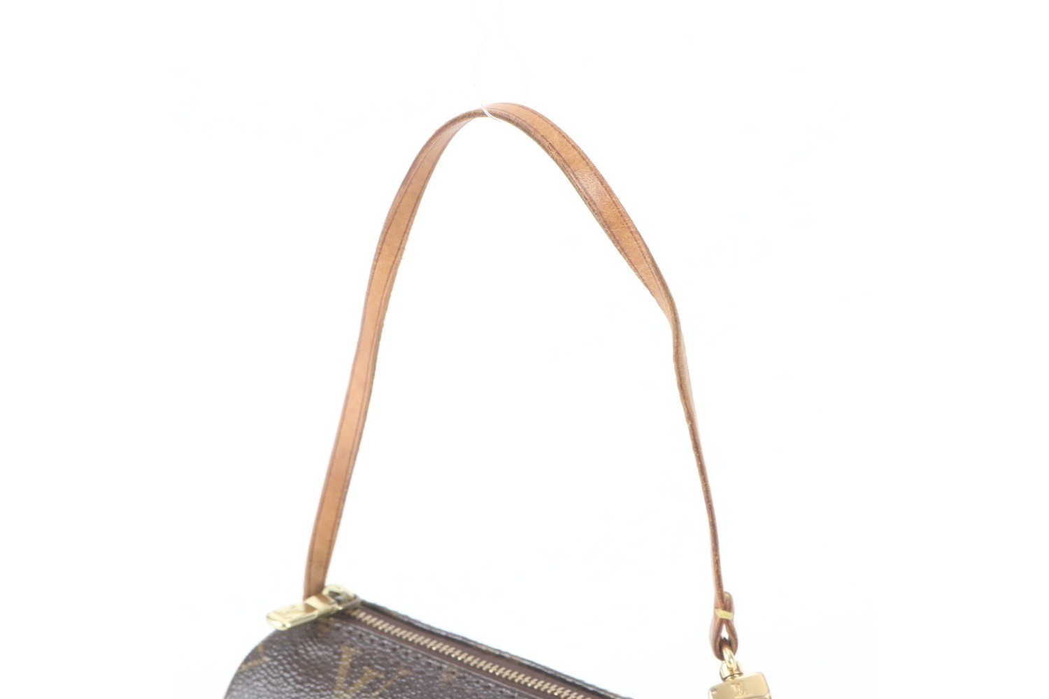 Monogram Papillon pouch only, leather handbag — view 2