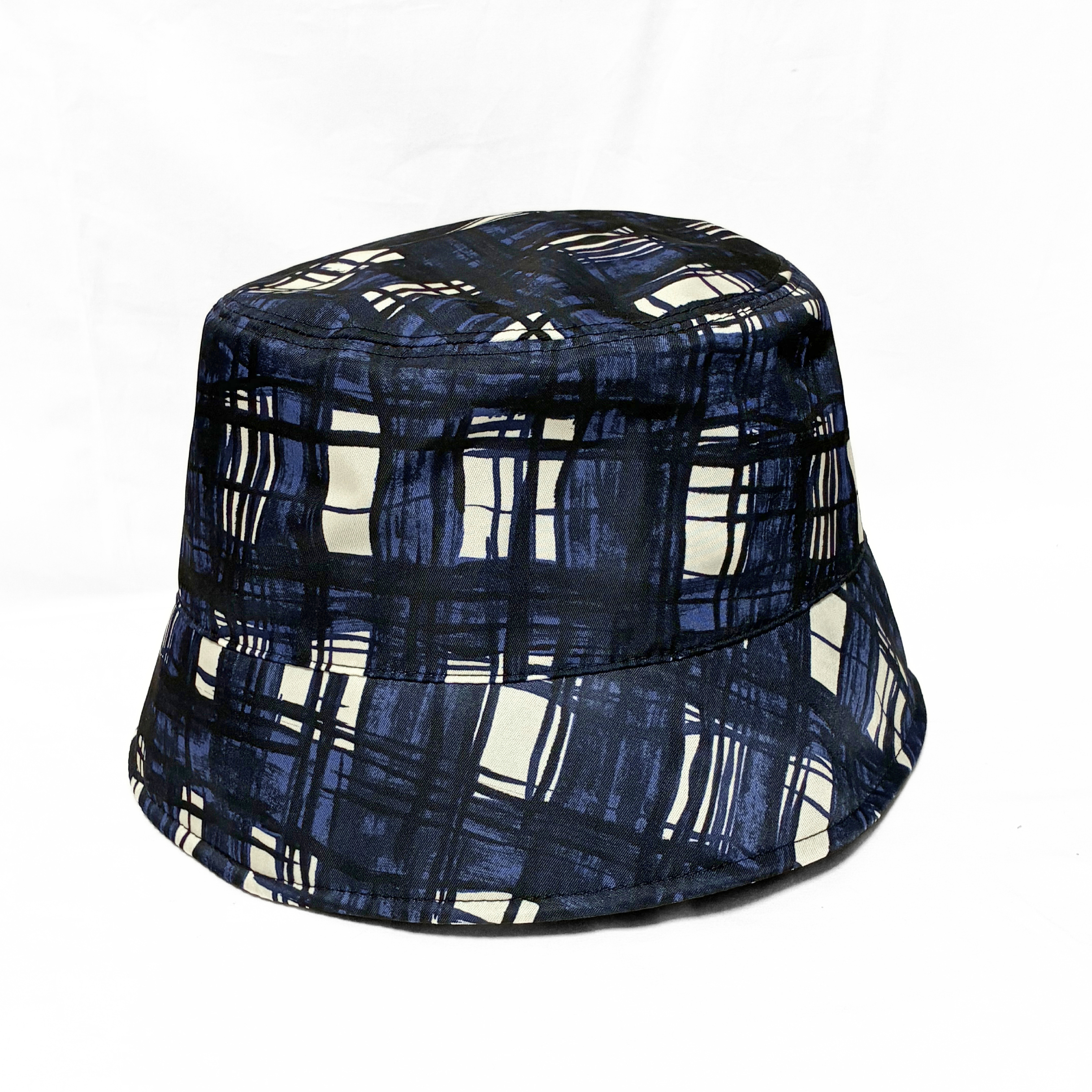 1HC137 Triangle Logo Bucket Hat, Size L, Polyamide, Navy, Other Accessories — view 2