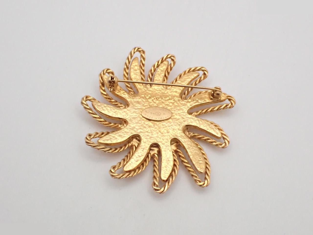 Coco Mark Gold Brooch — view 2