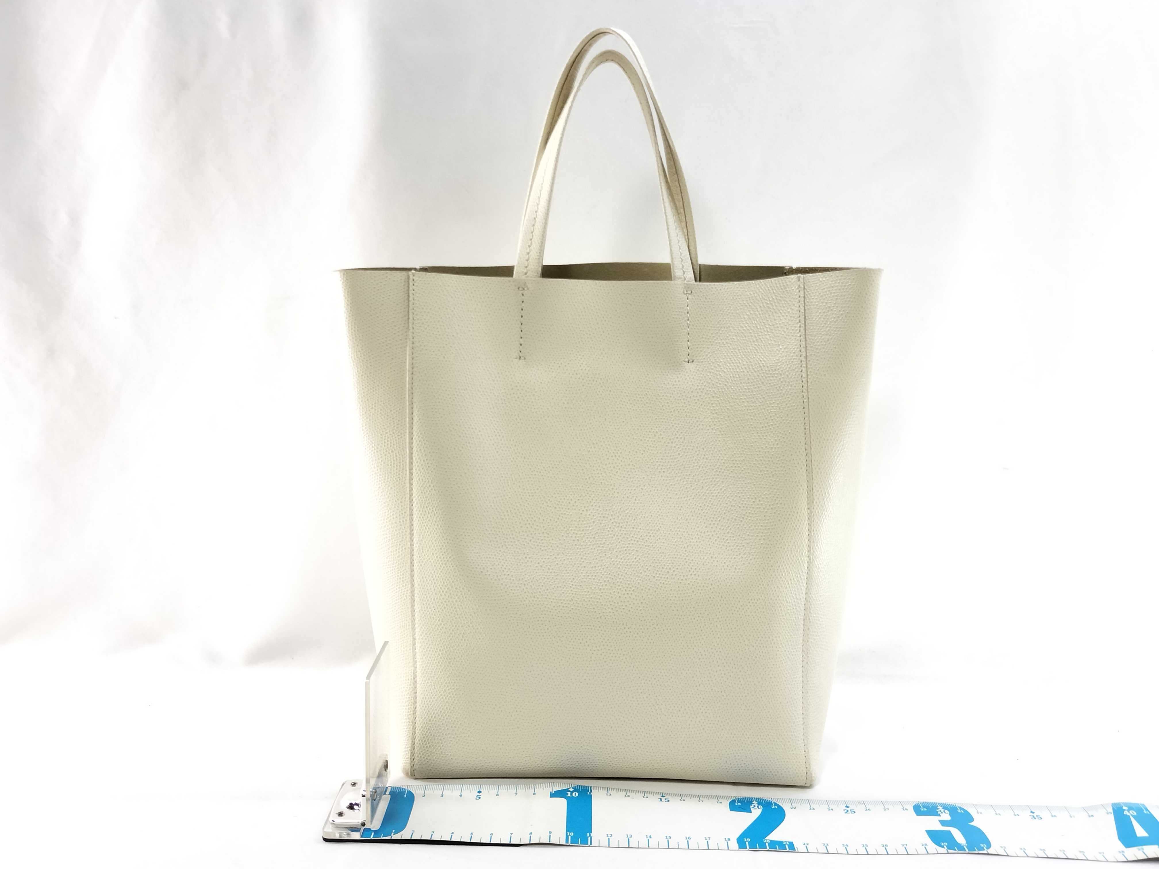 Vertical Cabas White 2-Way Tote Bag — view 2