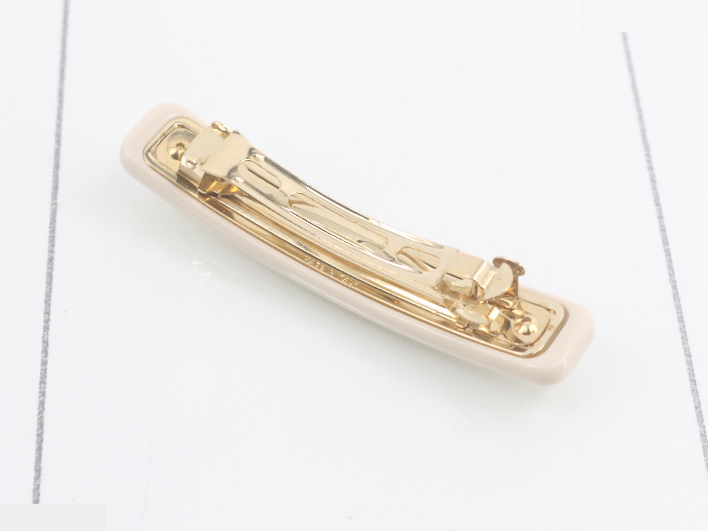1IF134 Logo Barrette Beige — view 2