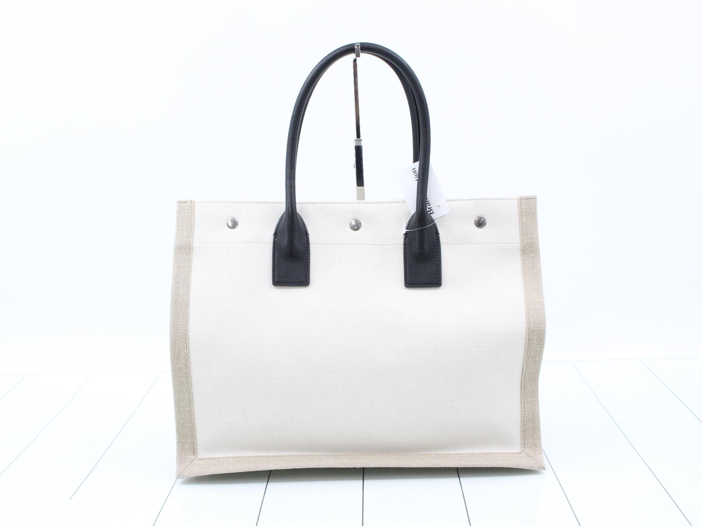 Rive Gauche Tote Bag, Unused, Stored, Beige — view 2