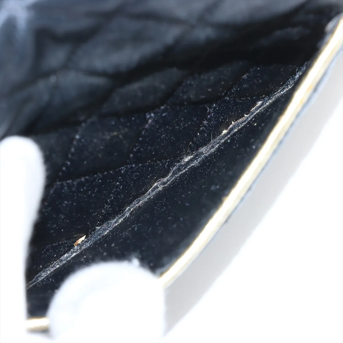 Mini Matelasse Satin x Leather Single Flap Single Chain Bag Black Gold Hardware 1354882 No. 1 — view 9