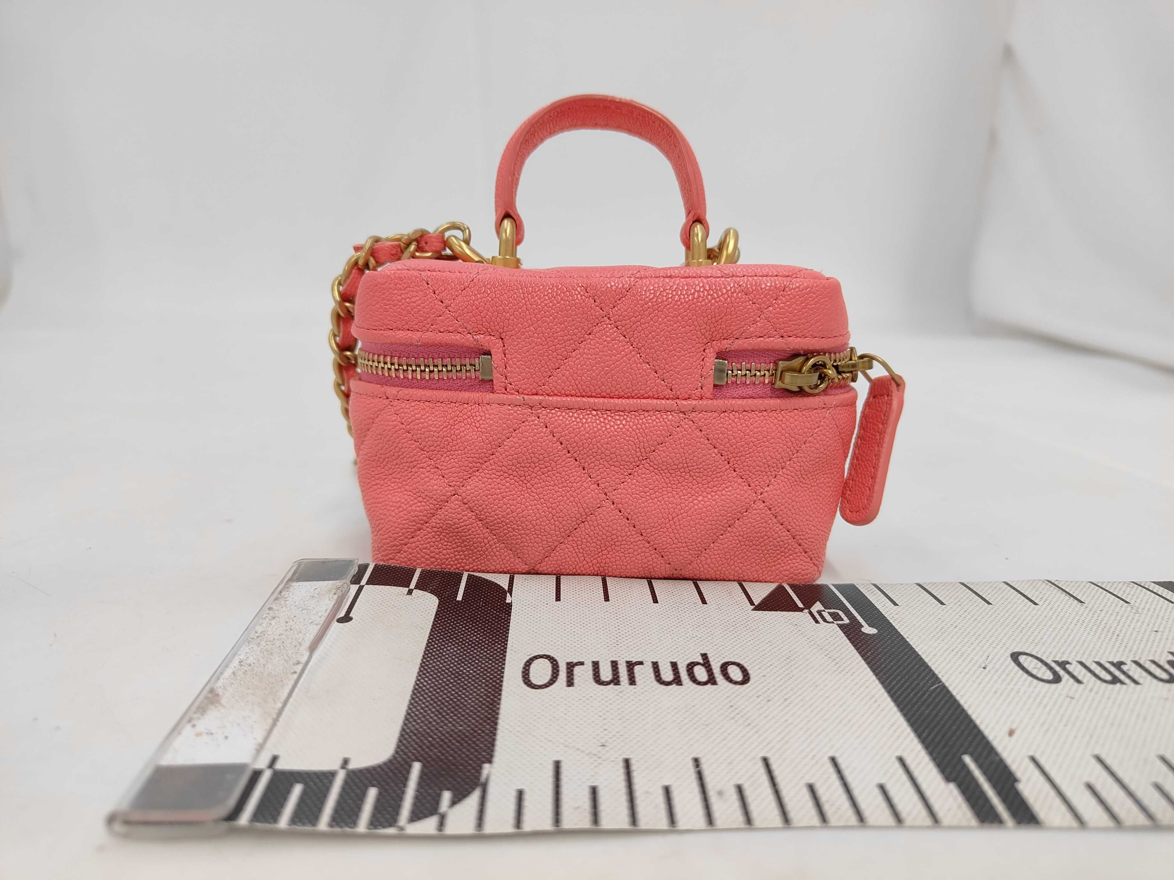 Caviar Skin Mini Vanity Shoulder Bag (2-Way Shoulder Bag) — view 2