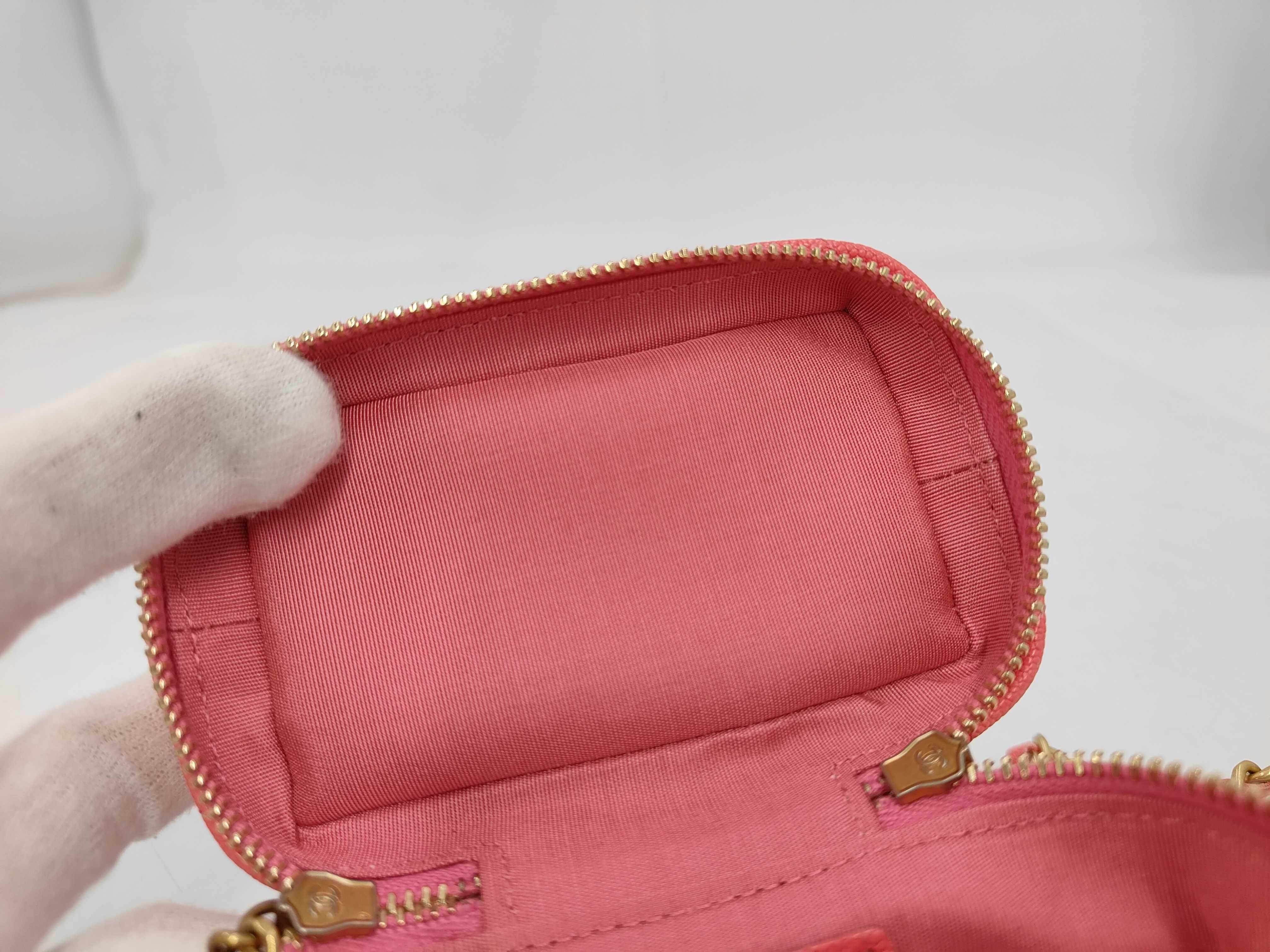 Caviar Skin Mini Vanity Shoulder Bag (2-Way Shoulder Bag) — view 3