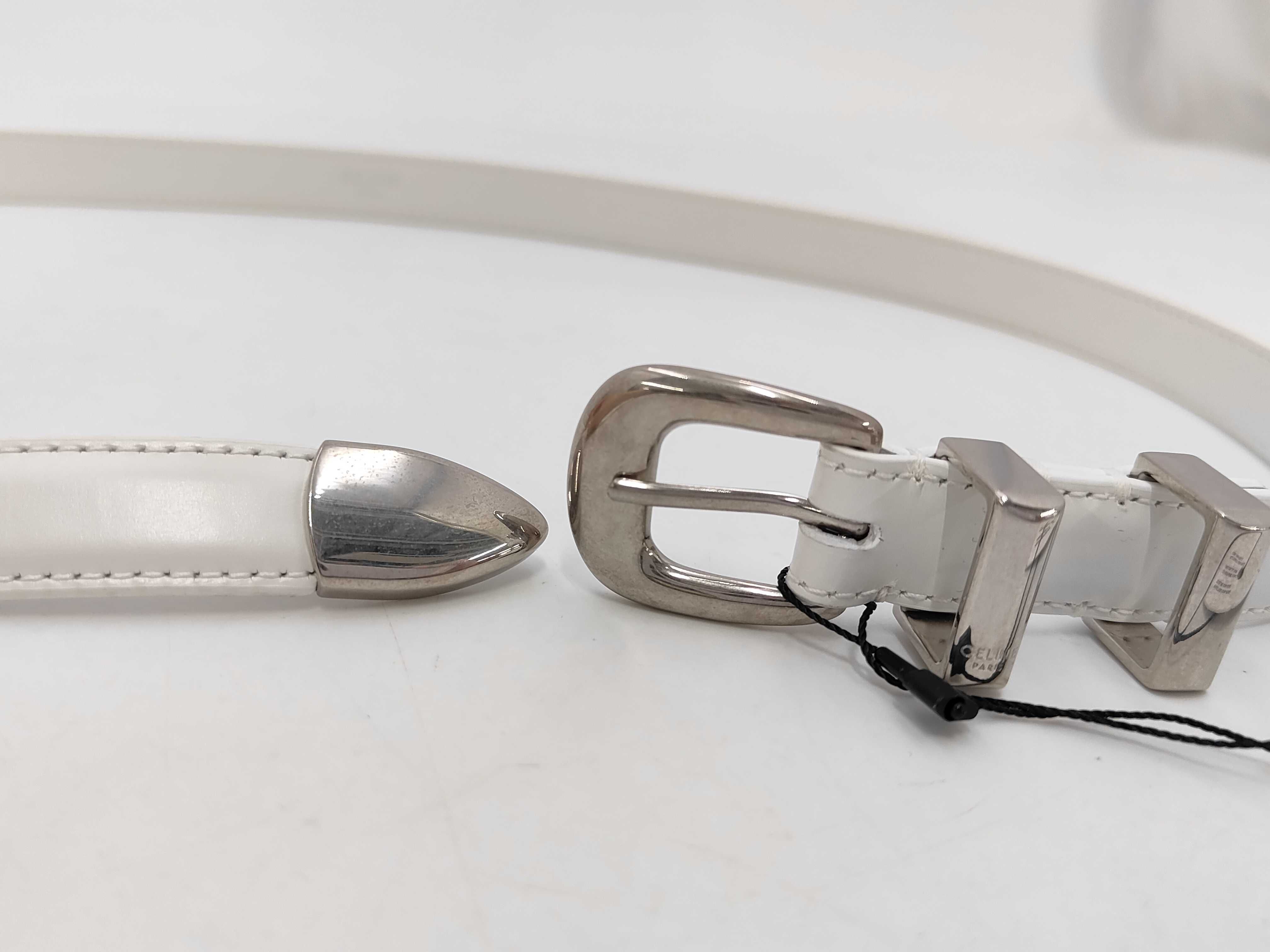 white size 80 belt — view 3