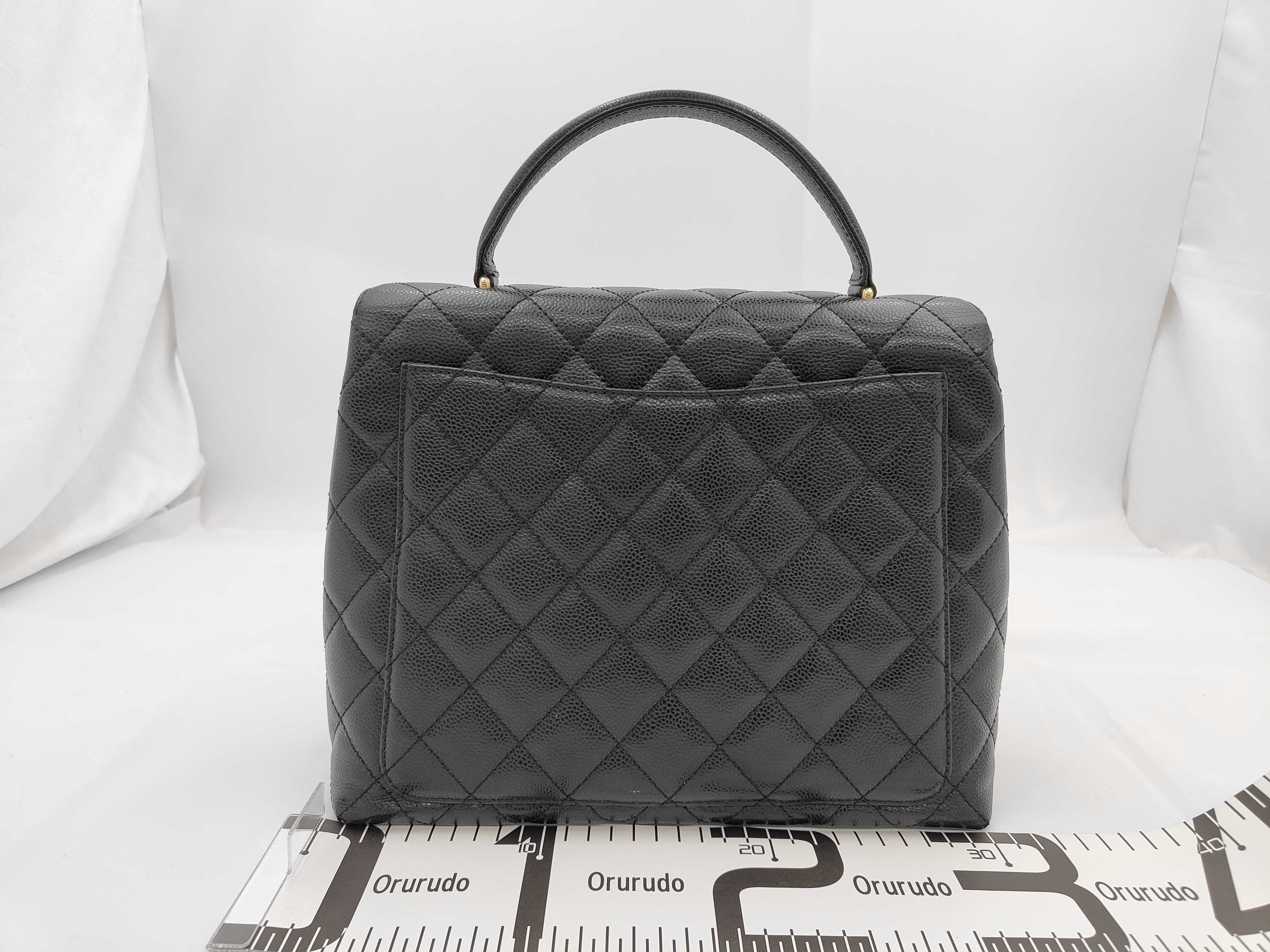 Caviar Skin Handbag, Gold Hardware, No. 6 Seal — view 2
