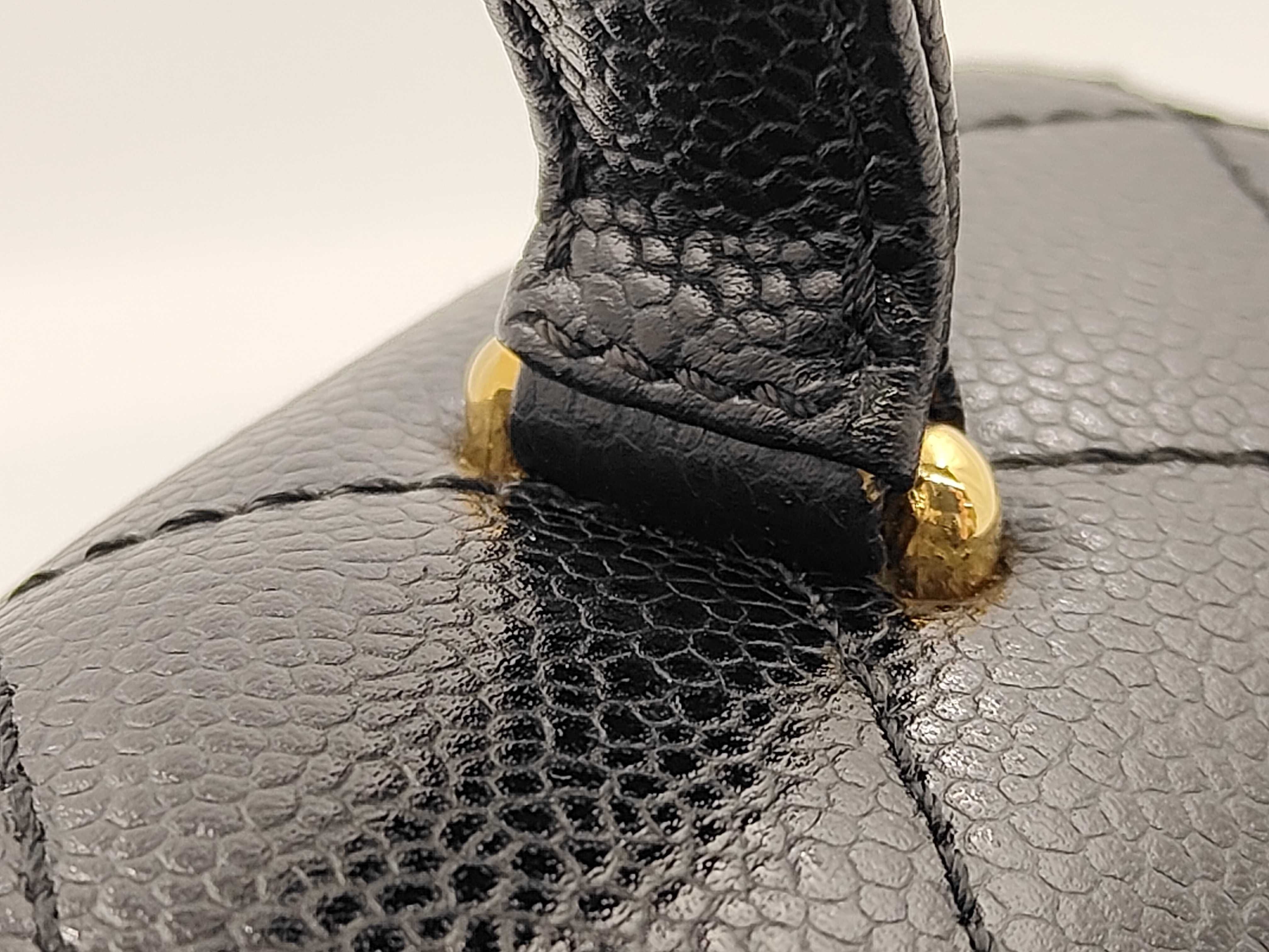 Caviar Skin Handbag, Gold Hardware, No. 6 Seal — view 7