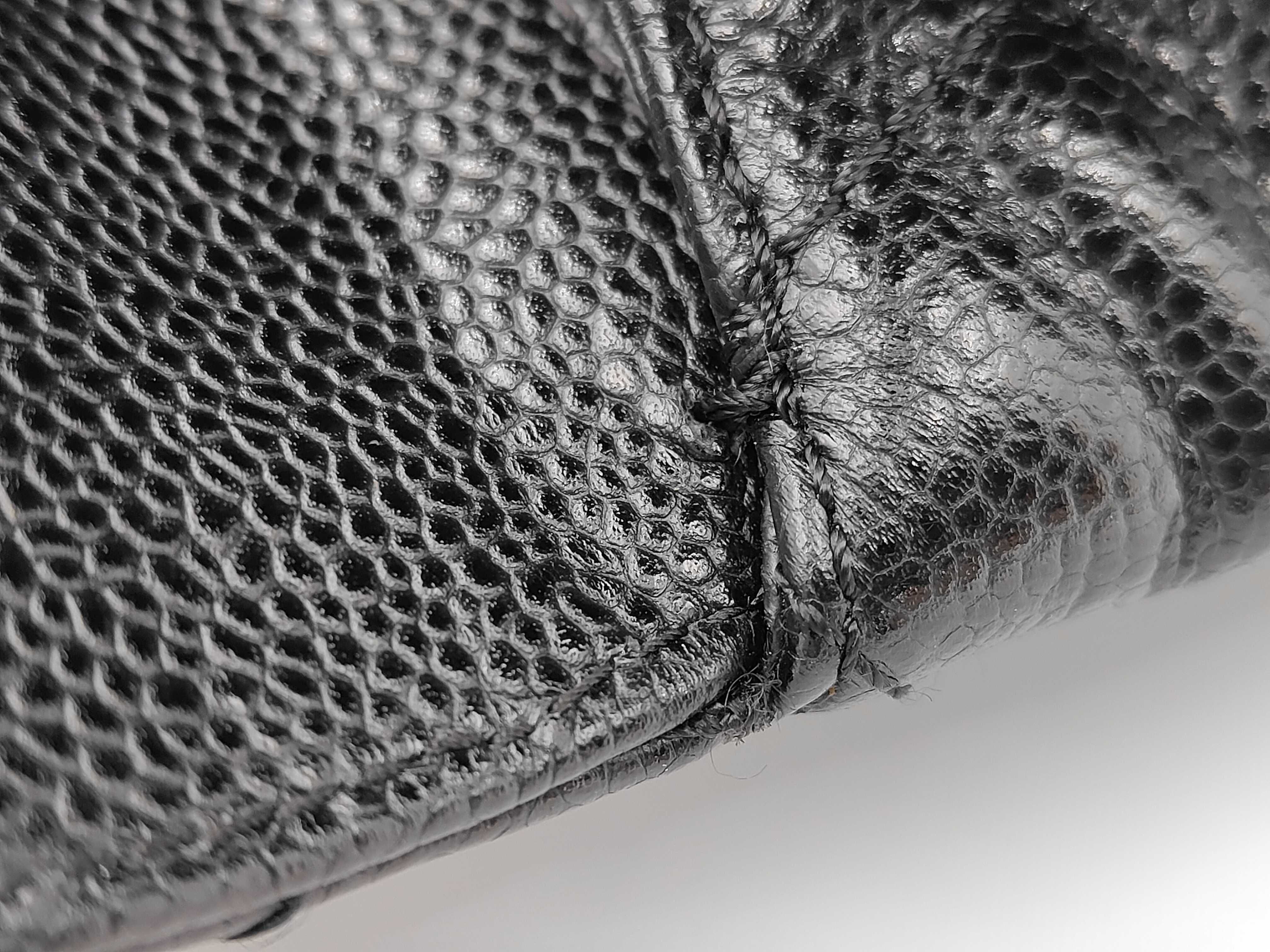 Caviar Skin Handbag, Gold Hardware, No. 6 Seal — view 8