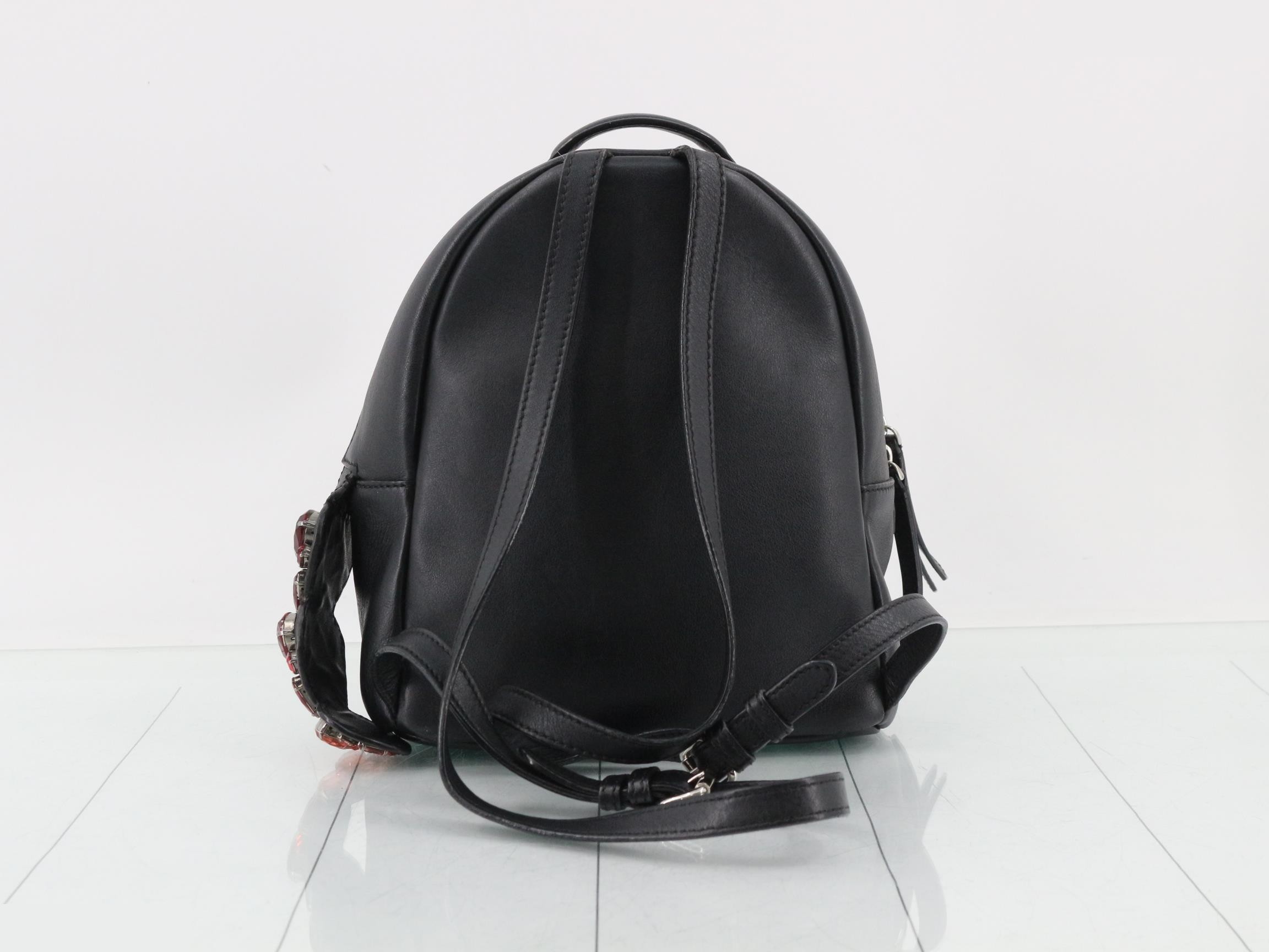 Vitheway Leather Backpack Rucksack Black — view 2