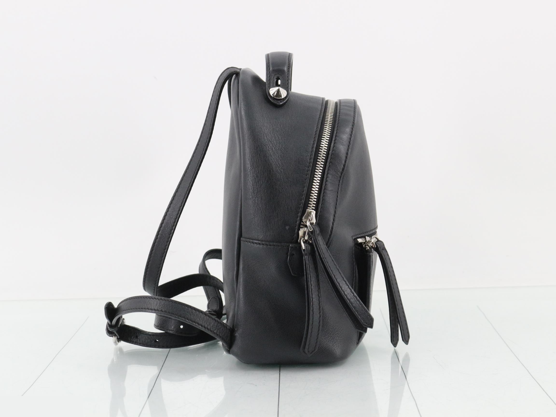 Vitheway Leather Backpack Rucksack Black — view 4
