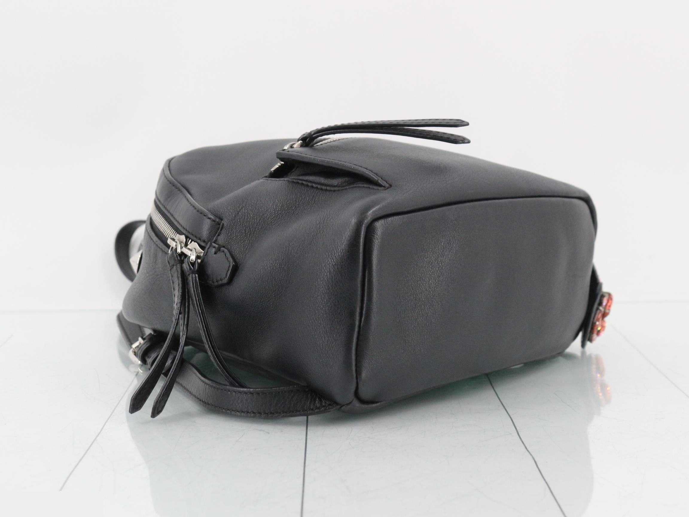Vitheway Leather Backpack Rucksack Black — view 5