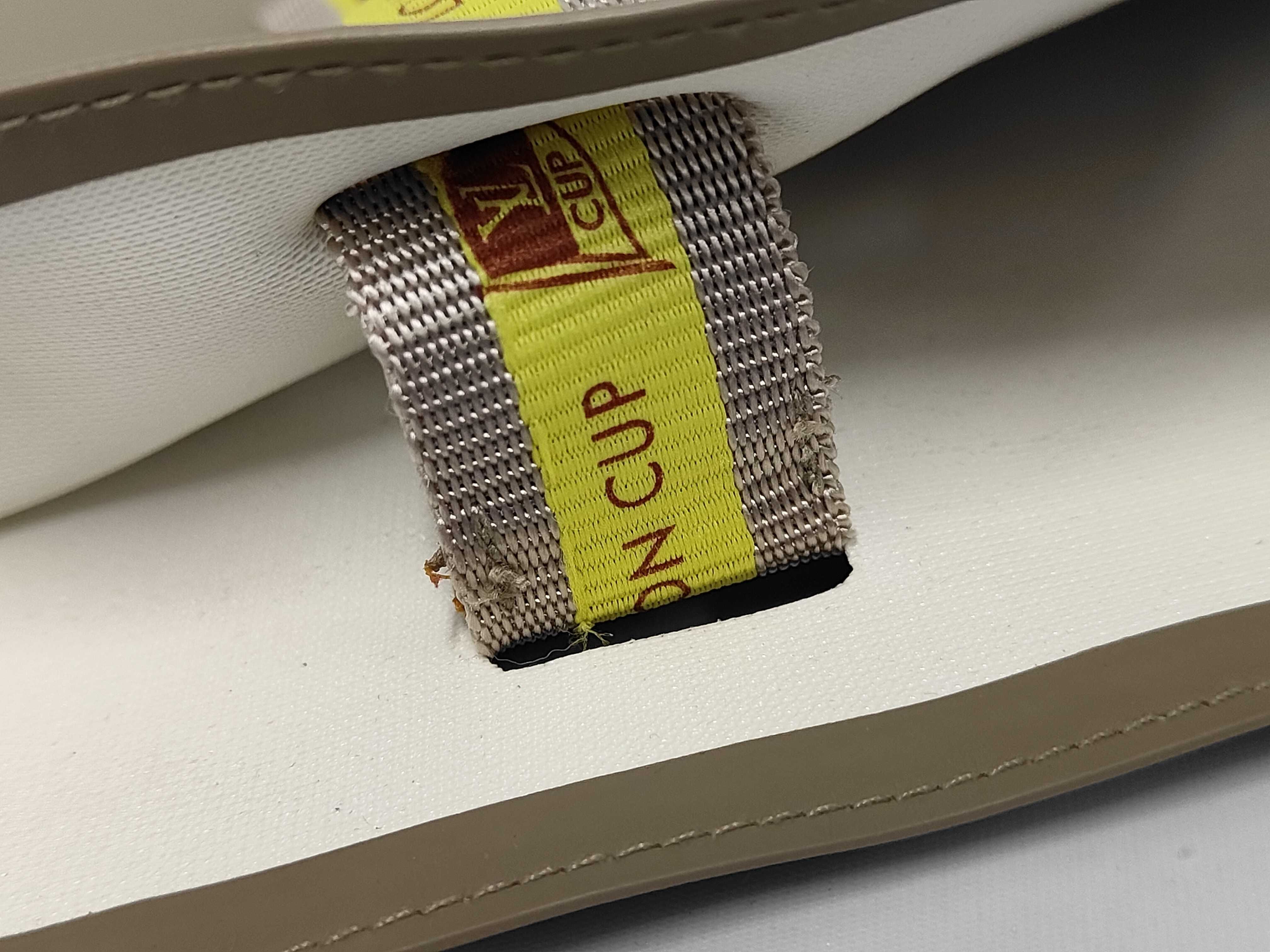 LV Cup 2003 Limited Edition D60184 Gray Yellow Polyurethane Nylon Pouch — view 8