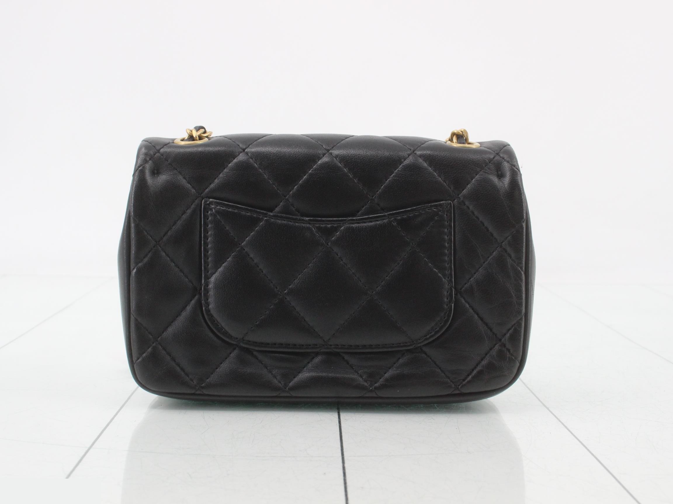 Heart charm lambskin mini matelassé shoulder bag — view 2