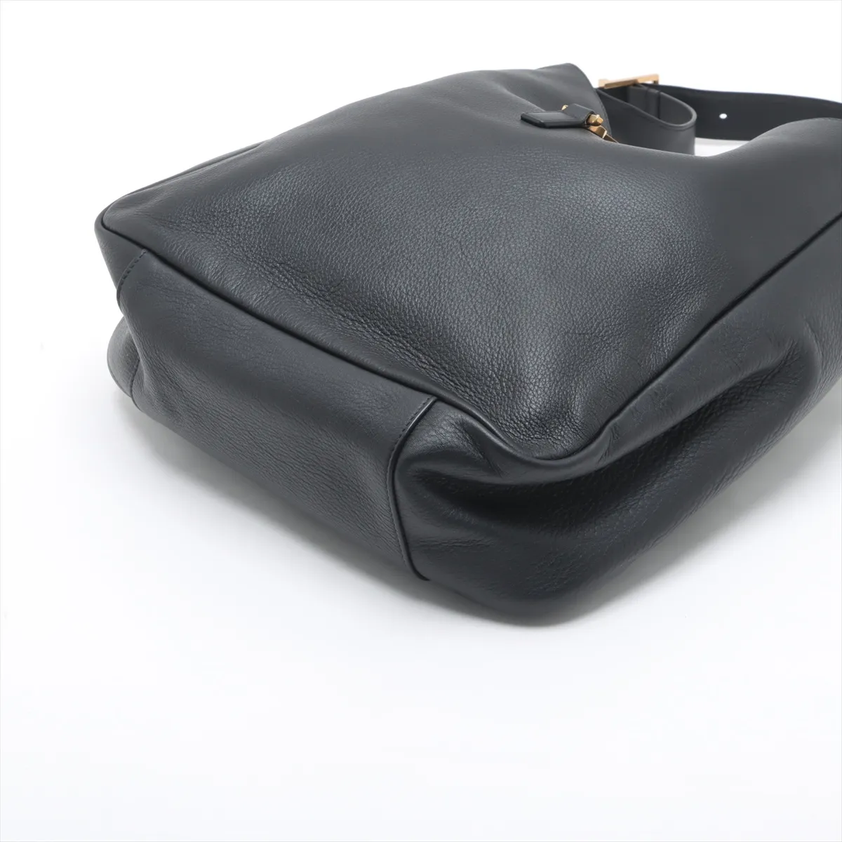 LE 5 A 7 Large Leather Shoulder Bag Black 753837 — view 3