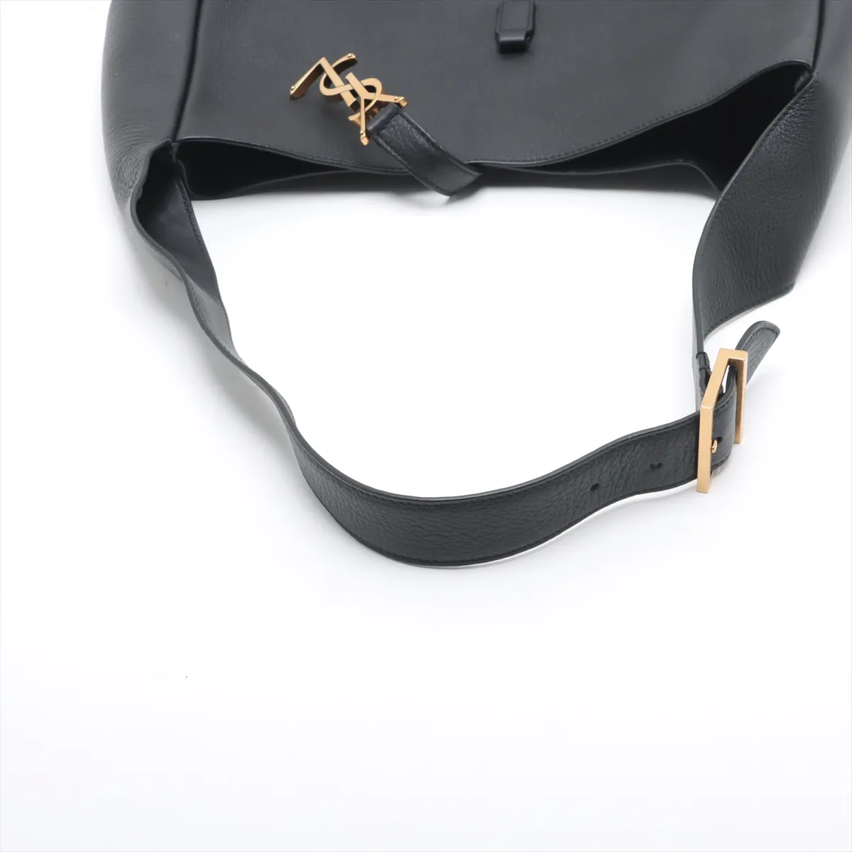 LE 5 A 7 Large Leather Shoulder Bag Black 753837 — view 5