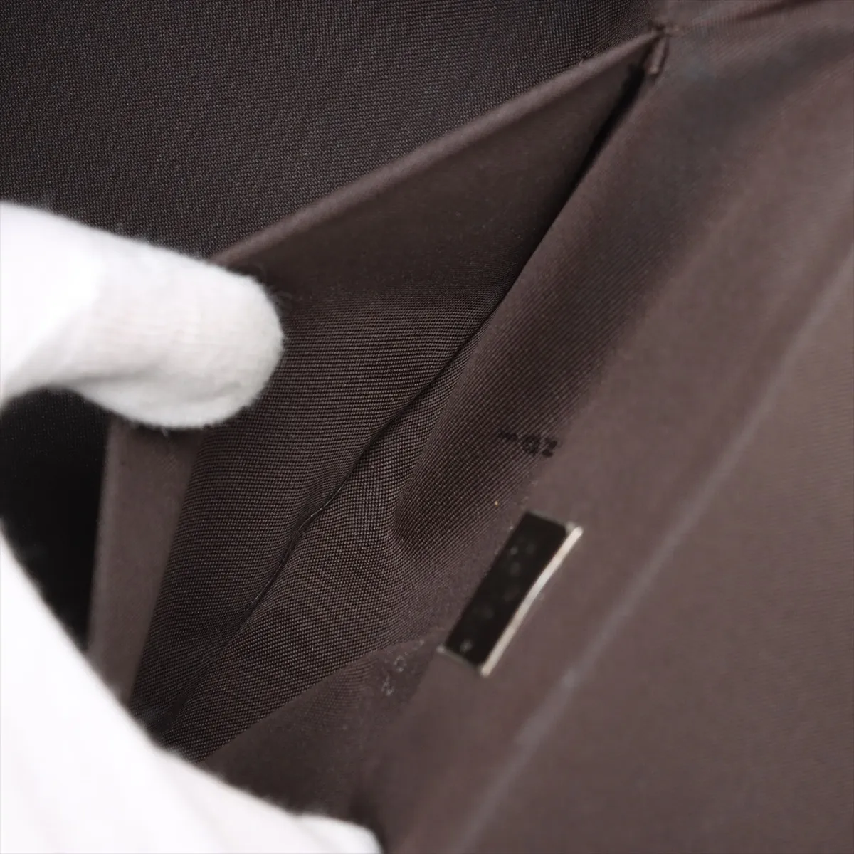 Zucca Canvas x Leather Shoulder Bag Brown — view 8