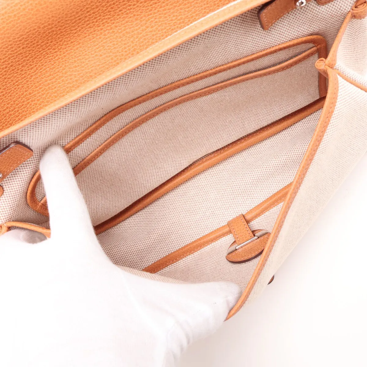Sac Colorado MM Vache Liéger x Toile H Beige Silver Hardware I: 2005 — view 6