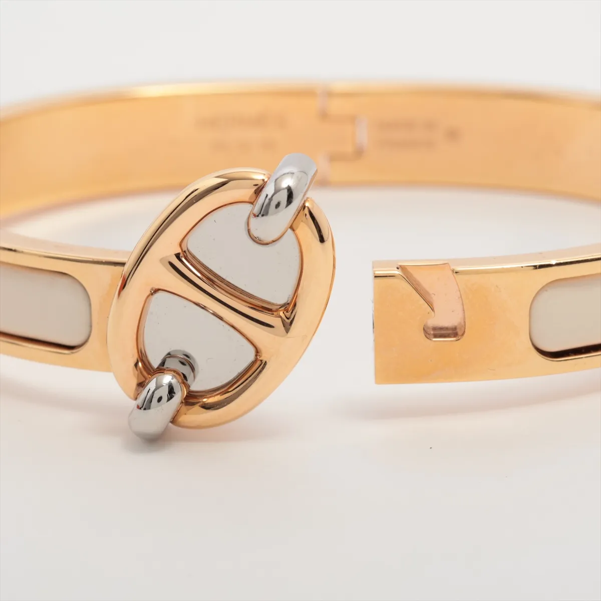Mini Click Chaine d'Ancre FI1215 Bangle GP Gold x Ivory — view 5