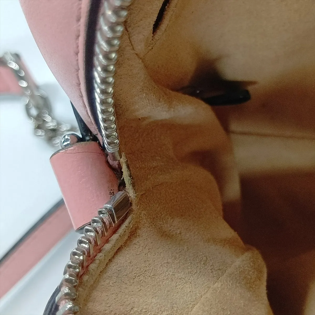 GG Marmont Leather Chain Shoulder Bag, Pink, 634936 — view 12