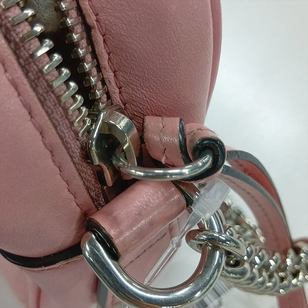 GG Marmont Leather Chain Shoulder Bag, Pink, 634936 — view 10