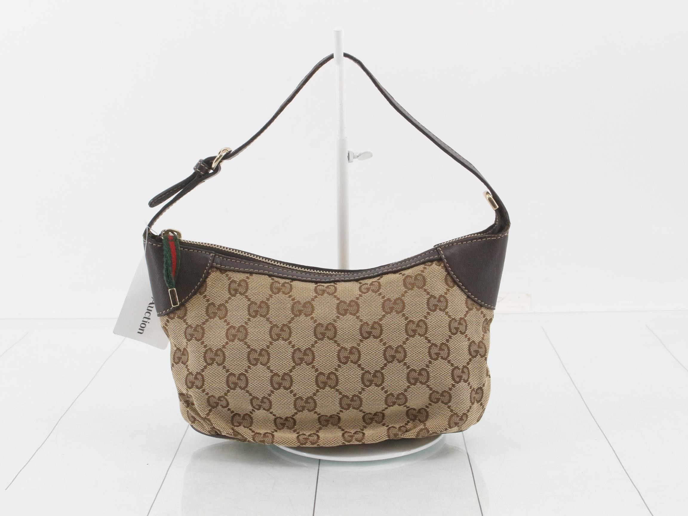 GG Canvas Leather One-Shoulder Bag
