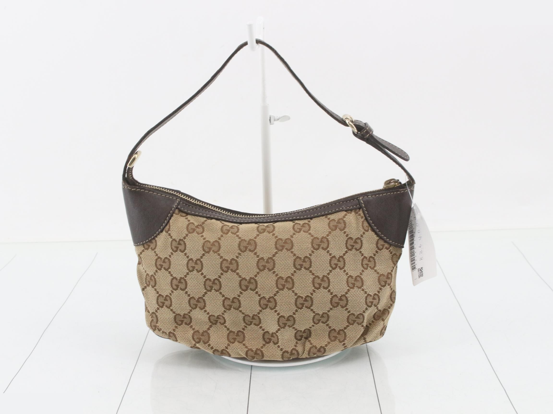 GG Canvas Leather One-Shoulder Bag — view 2
