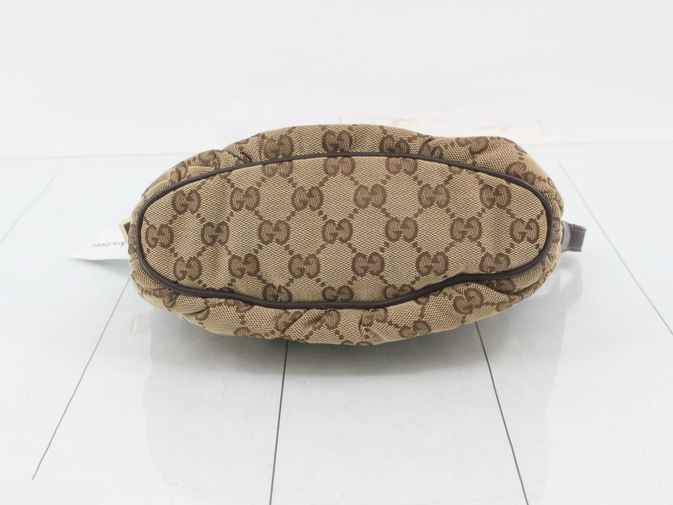 GG Canvas Leather One-Shoulder Bag — view 3