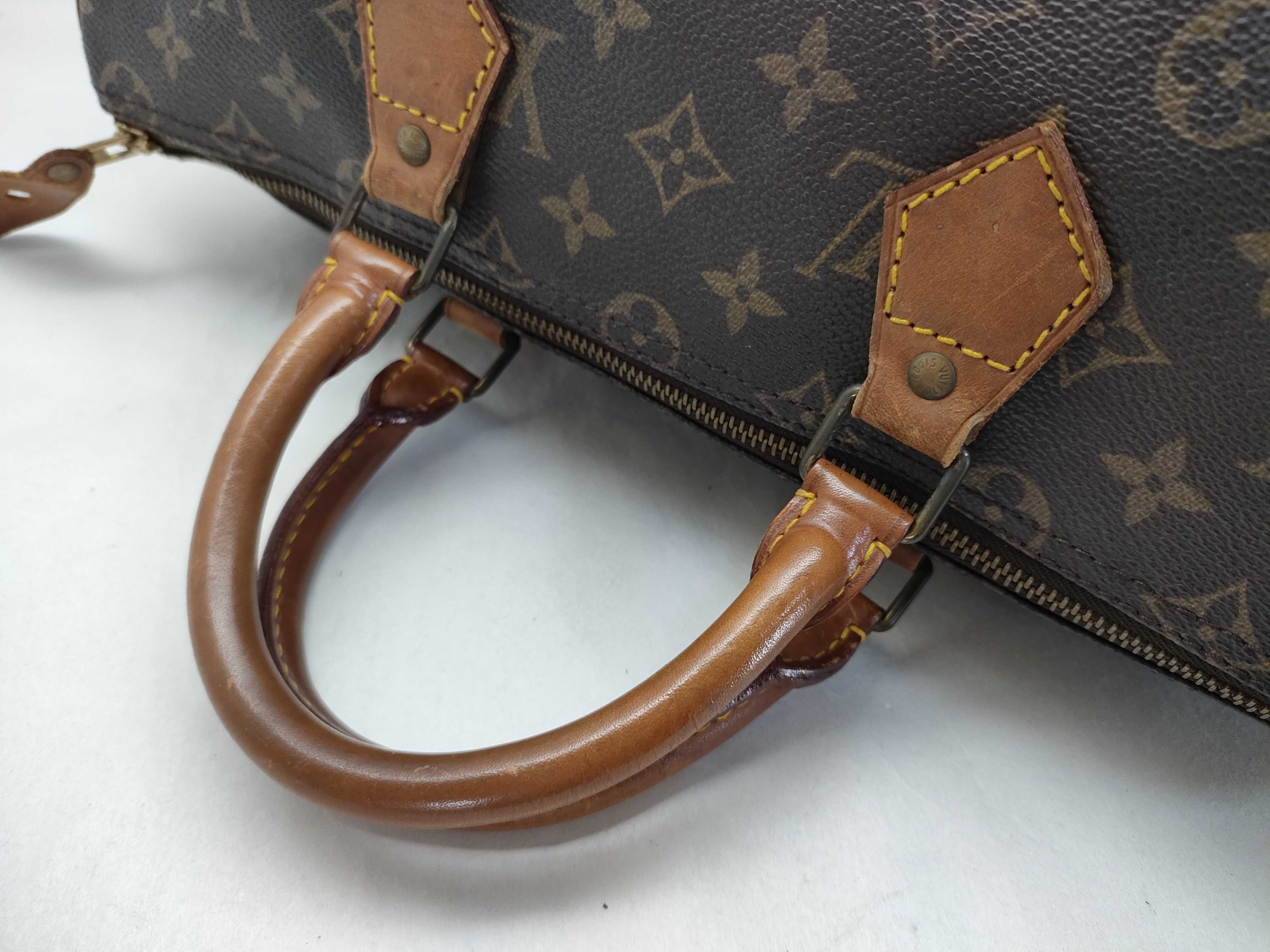 Monogram LV Speedy 35 Monogram M41524 VL863 Brown Boston Bag — view 3