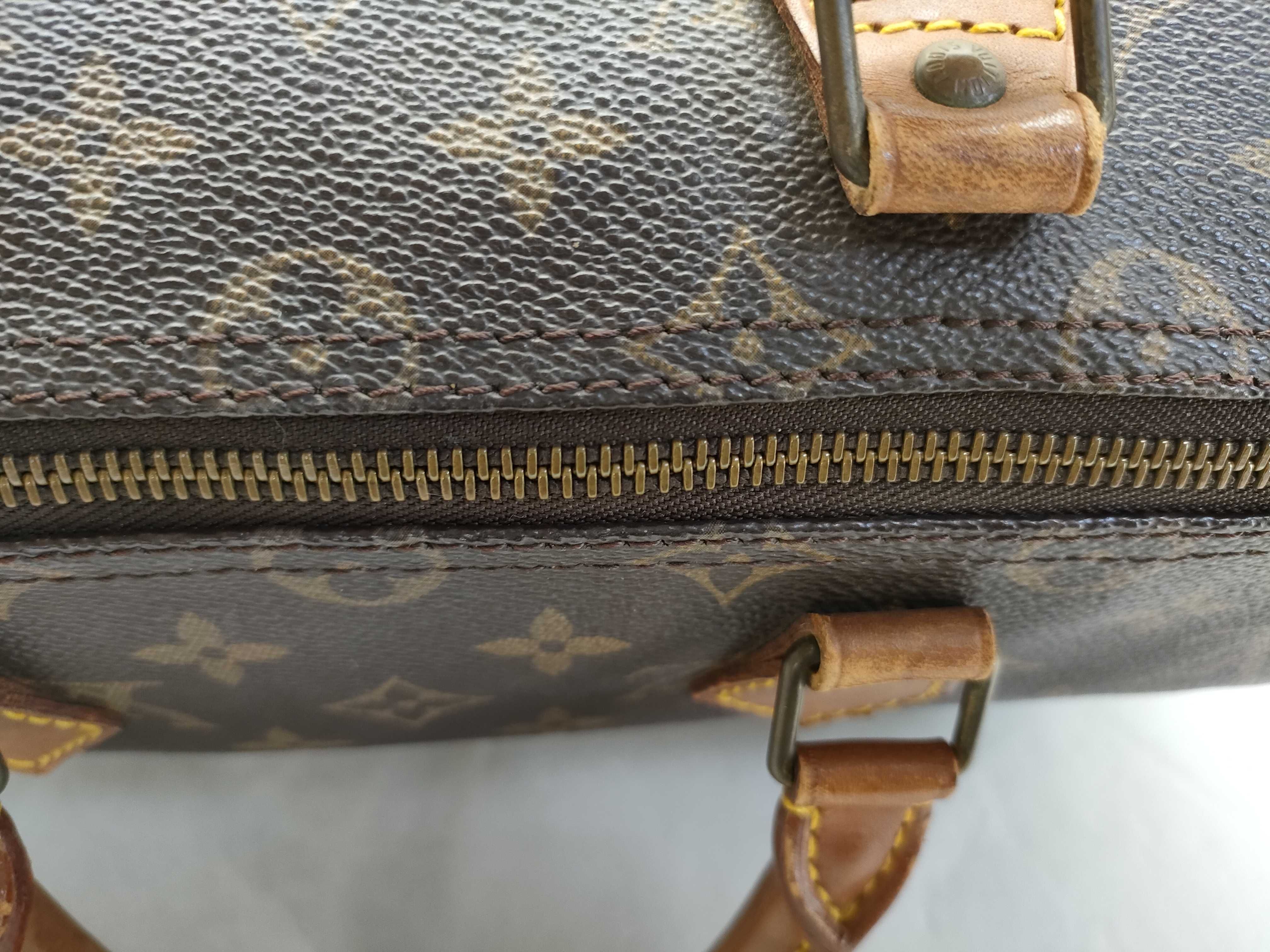 Monogram LV Speedy 35 Monogram M41524 VL863 Brown Boston Bag — view 6