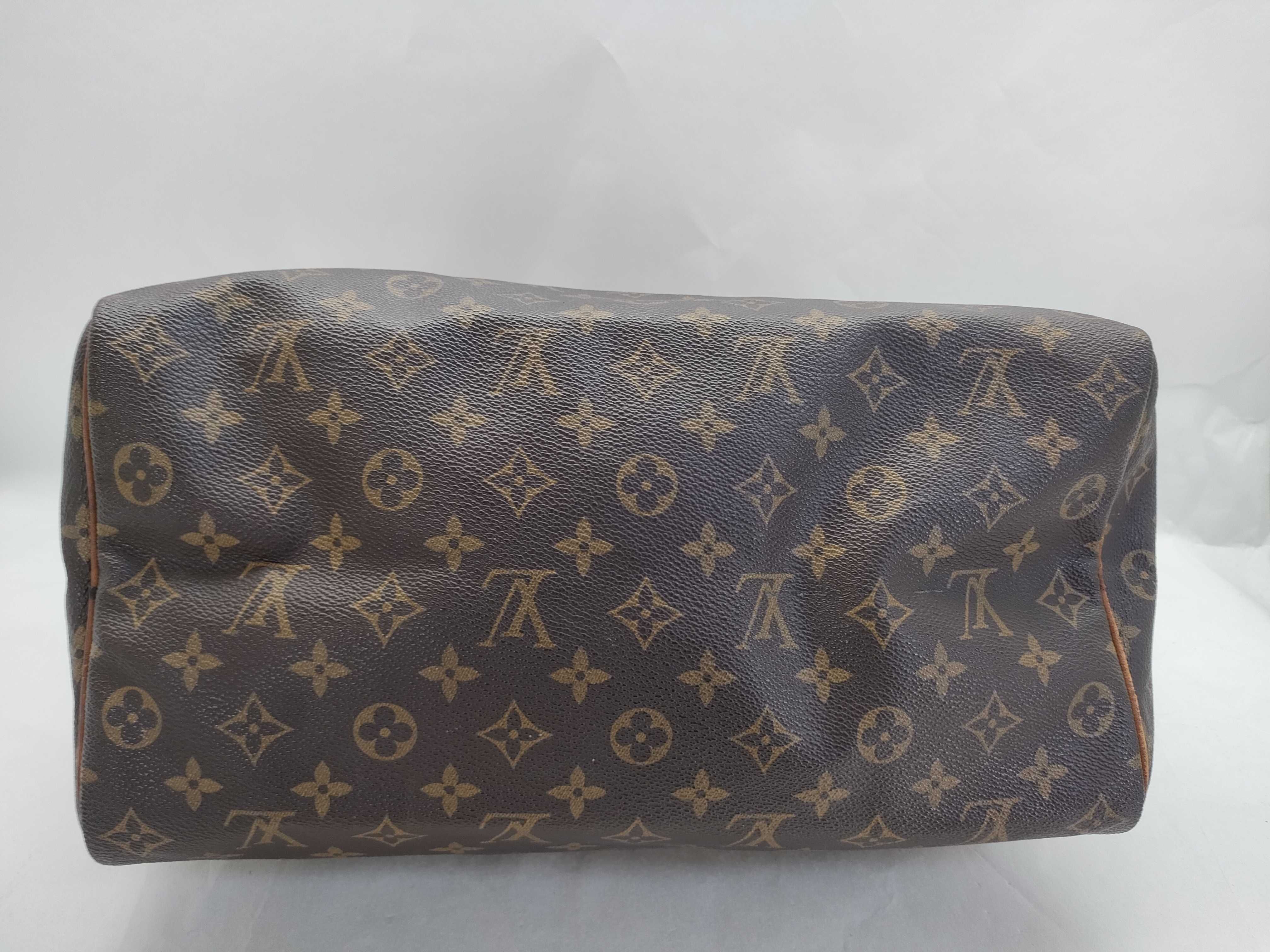 Monogram LV Speedy 35 Monogram M41524 VL863 Brown Boston Bag — view 9