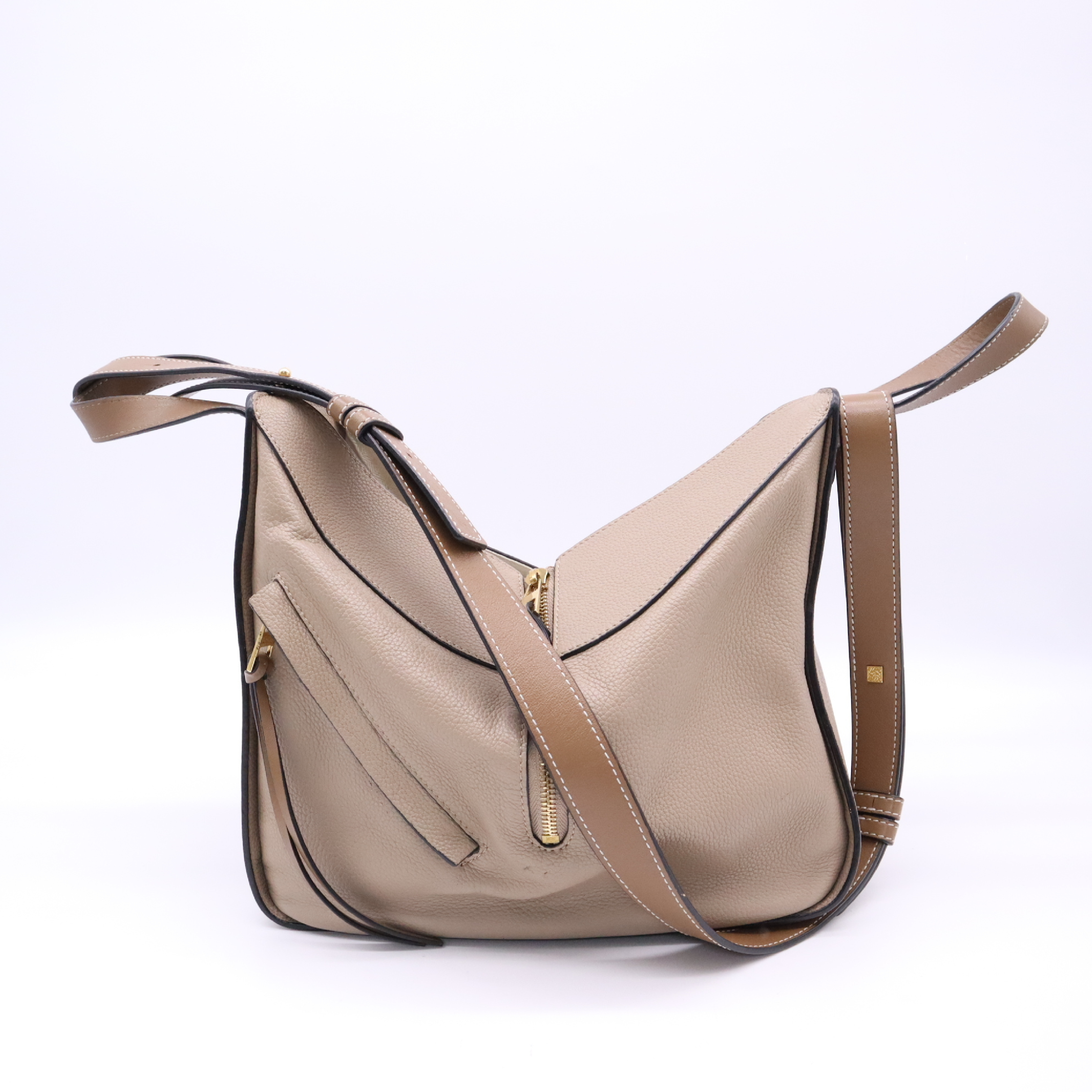 Leather Hammock Bag Small Handbag