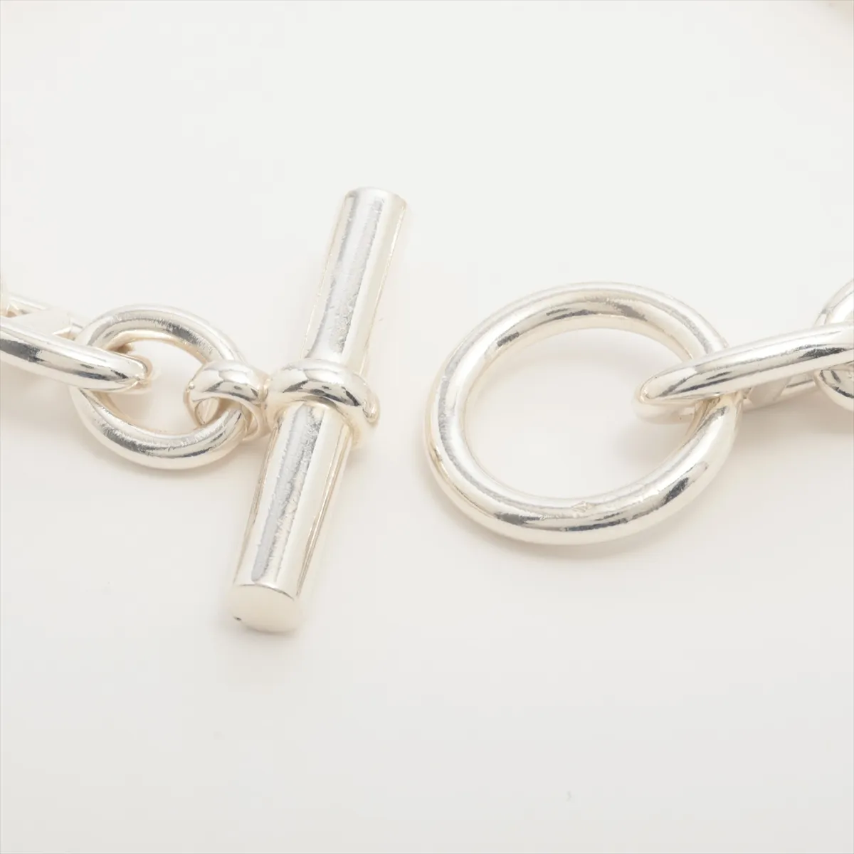 Chaine d'Ancle GM 2025 Bracelet 17 frames 925 91.2g Silver dents — view 4
