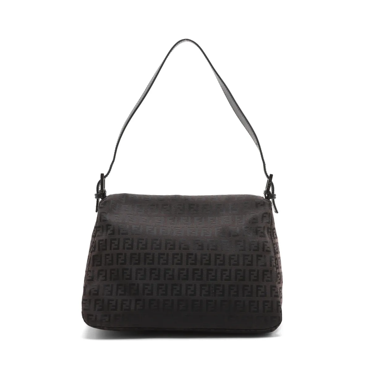 Zucchino Mamma Bucket Canvas x Leather Shoulder Bag Brown 8BR001 — view 2